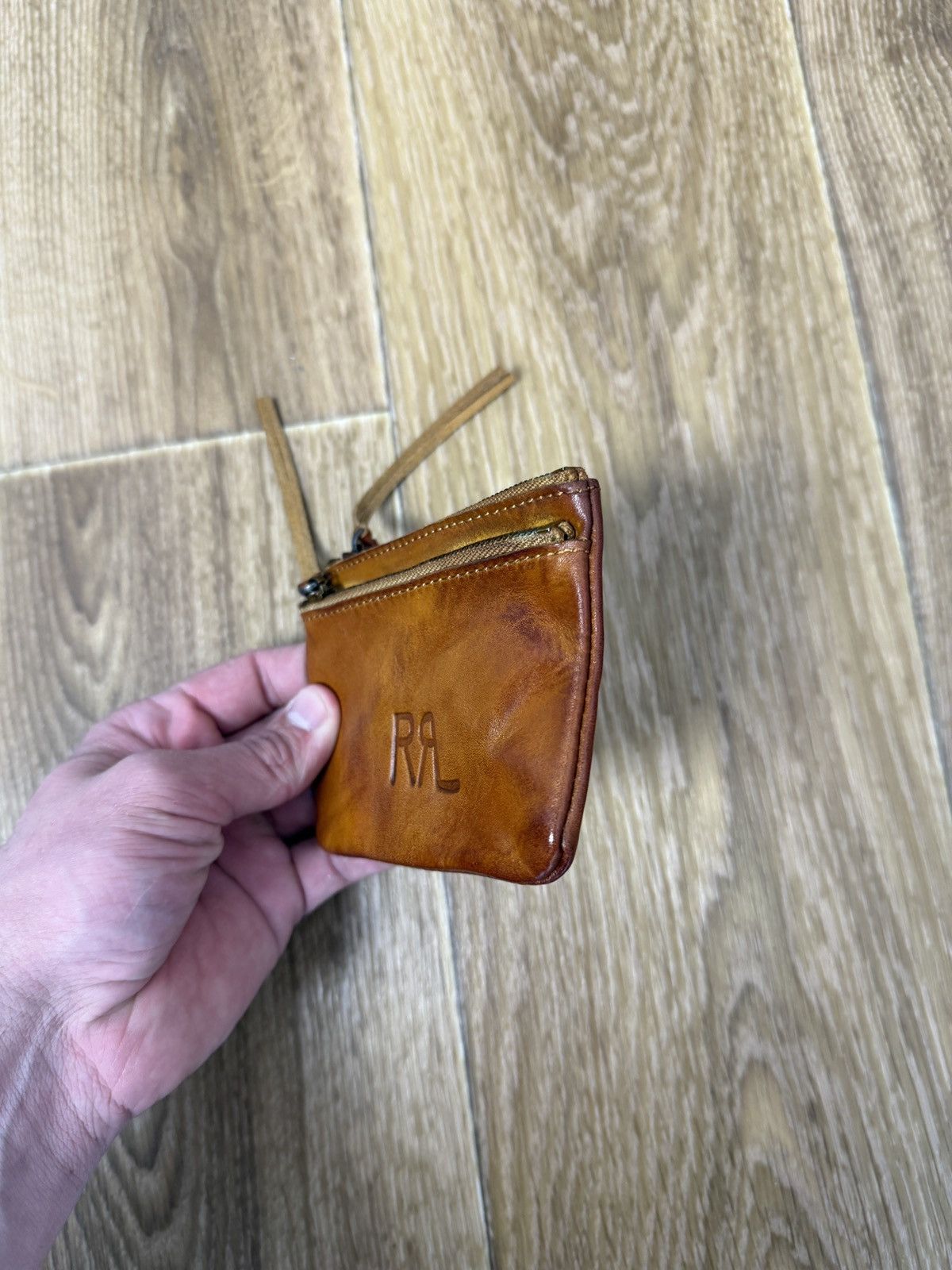 RRL Ralph Lauren Double Rl Ralph Lauren RRL leather wallet card holder Size ONE SIZE - 5 Thumbnail
