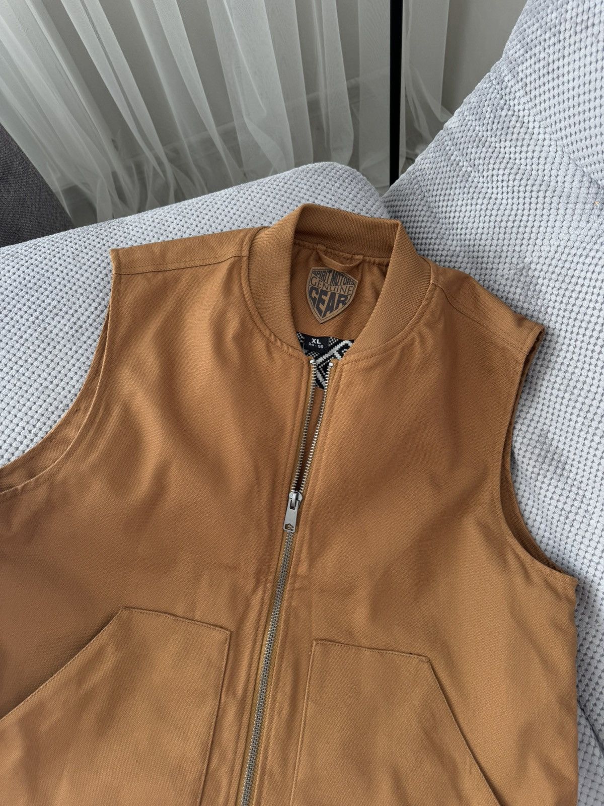 Other Spirit Motors Canvas Brown Cycling Vest Size US XL / EU 56 / 4 - 7 Thumbnail