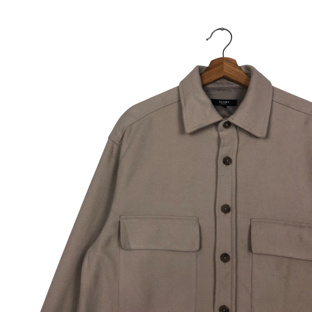 Beams Plus 📌Vintage Wool Chore Jacket Beams Heart Button Issey Miyake Size US M / EU 48-50 / 2 - 8 Thumbnail