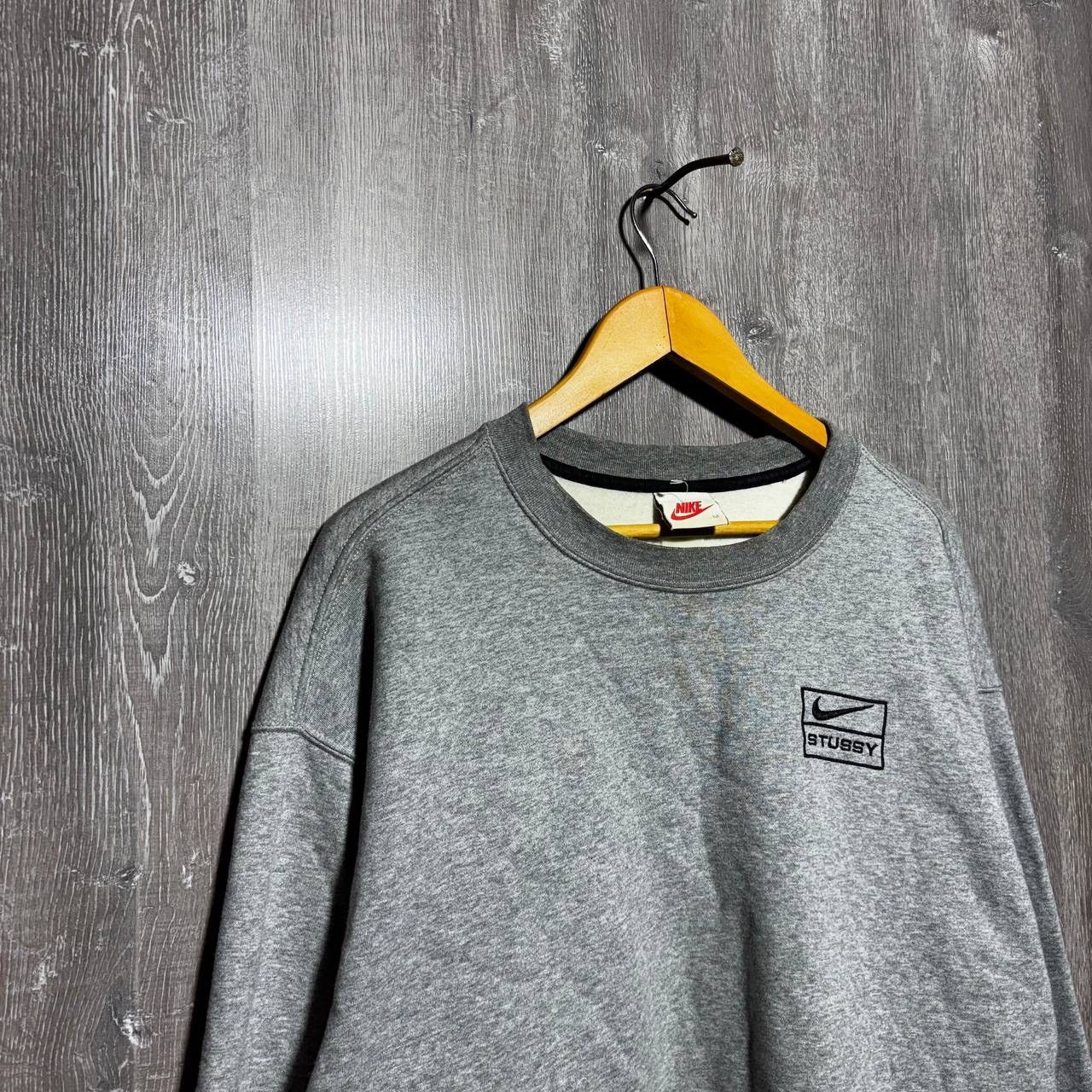Nike × Stussy Nike Stussy Grey Streatwear Oversize M Sweatshirt Size US M / EU 48-50 / 2 - 2 Thumbnail