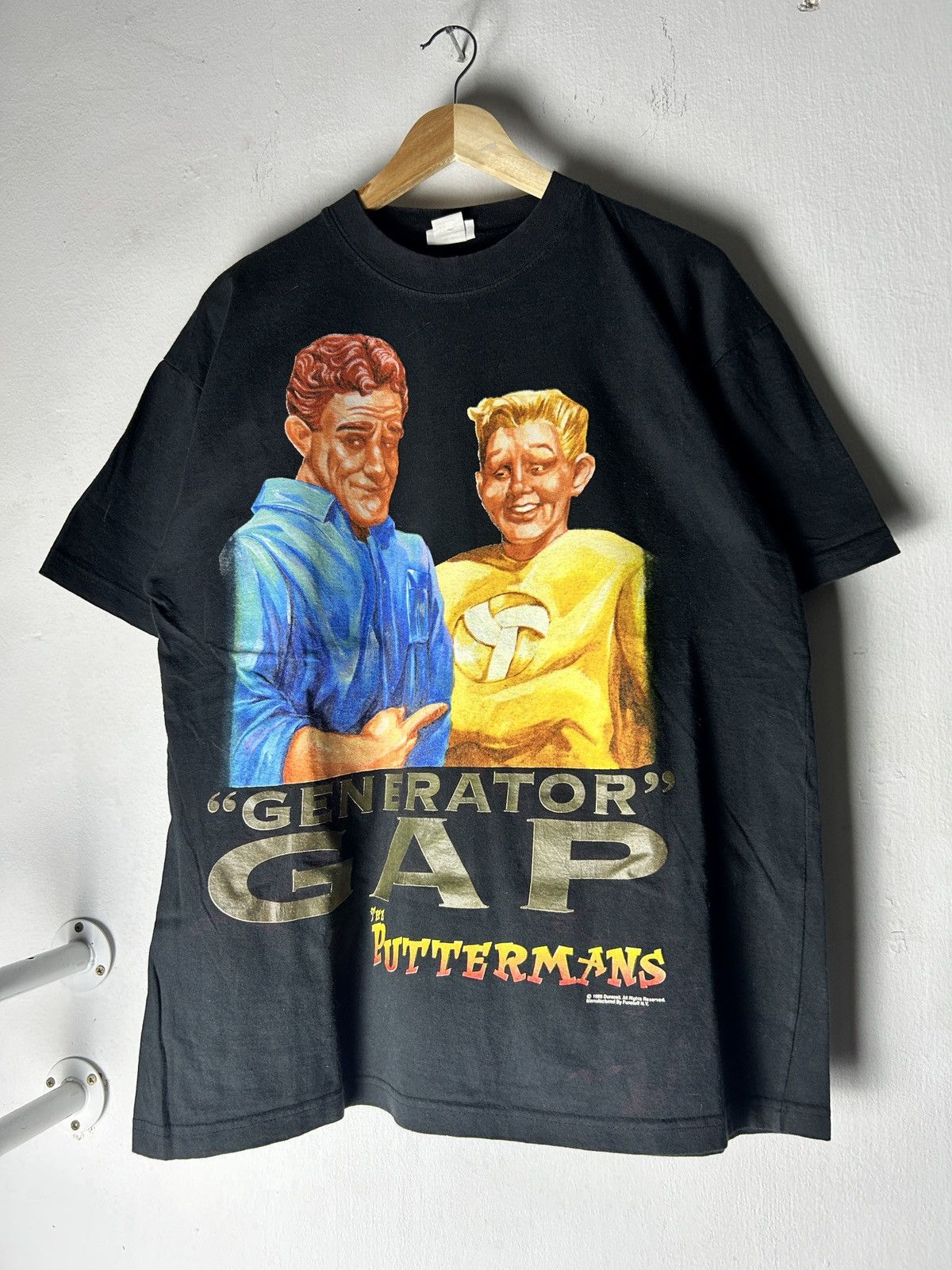Vintage Vintage 1995 'Generation Gap' Duracell Battery Promo Tee Size US L / EU 52-54 / 3 - 1 Thumbnail