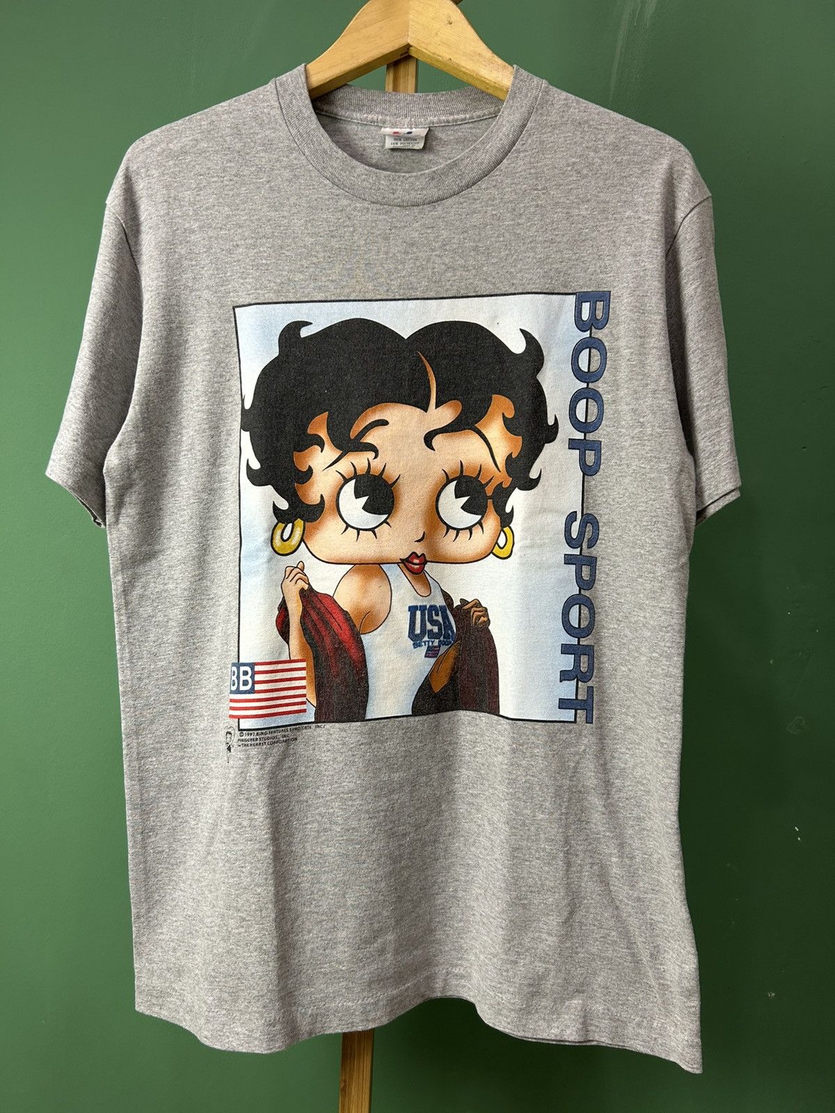 TEE JAYS Betty Boop Parody Polo Sport 1997 Vintage Tee Size US M / EU 48-50 / 2 - 1 Thumbnail