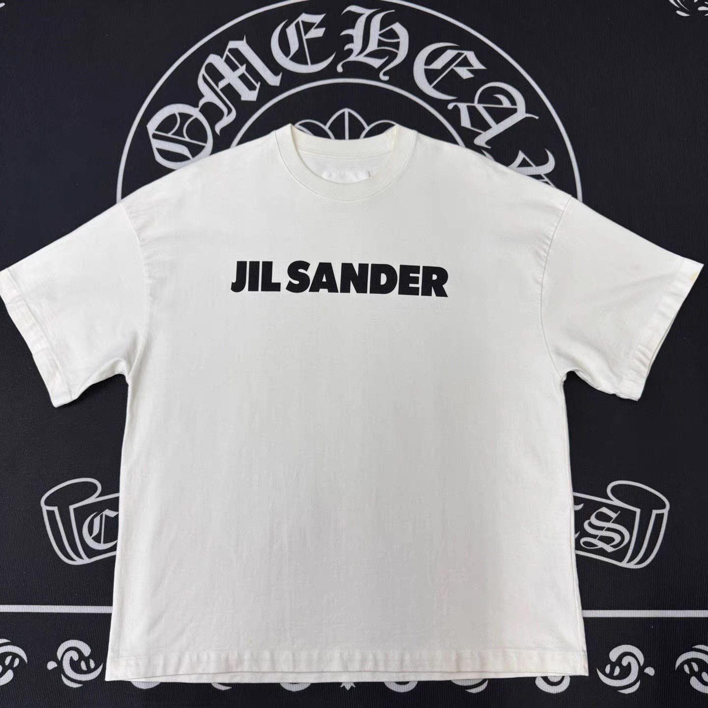 Jil Sander JIL SANDER White Logo T-shirt Q10 Size US L / EU 52-54 / 3 - 1 Thumbnail