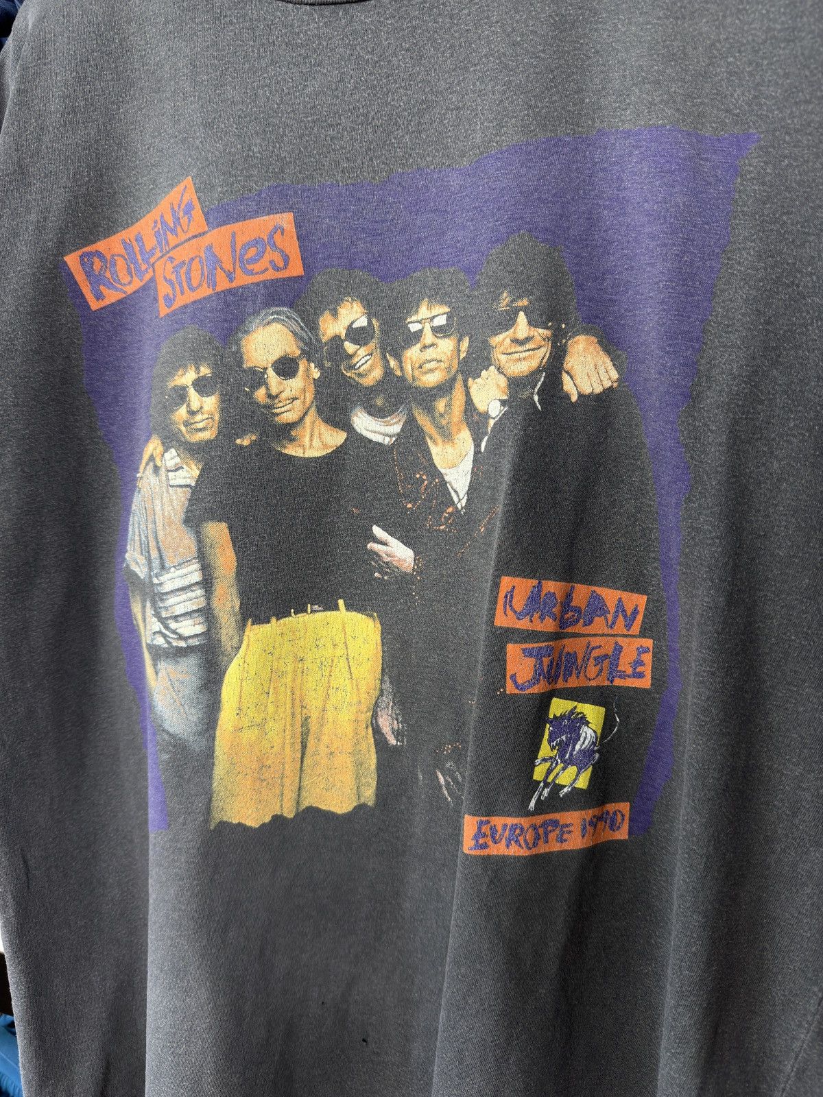 Band Tees × The Rolling Stones × Vintage VTG The Rolling Stone 1990 Urban Jungle Europe Tour T-Shirt Size US L / EU 52-54 / 3 - 3 Thumbnail