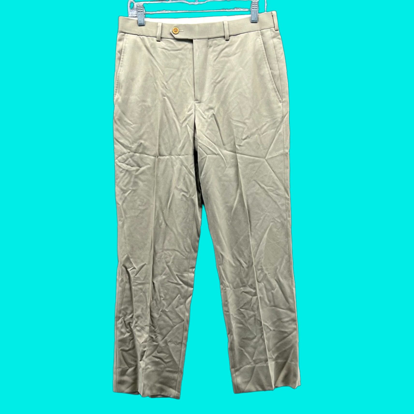Brooks Brothers Brooks Brothers Pants Men 32x32 Khaki Chino Pleated Regent Tan Beige Trousers Size US 32 / EU 48 - 1 Thumbnail