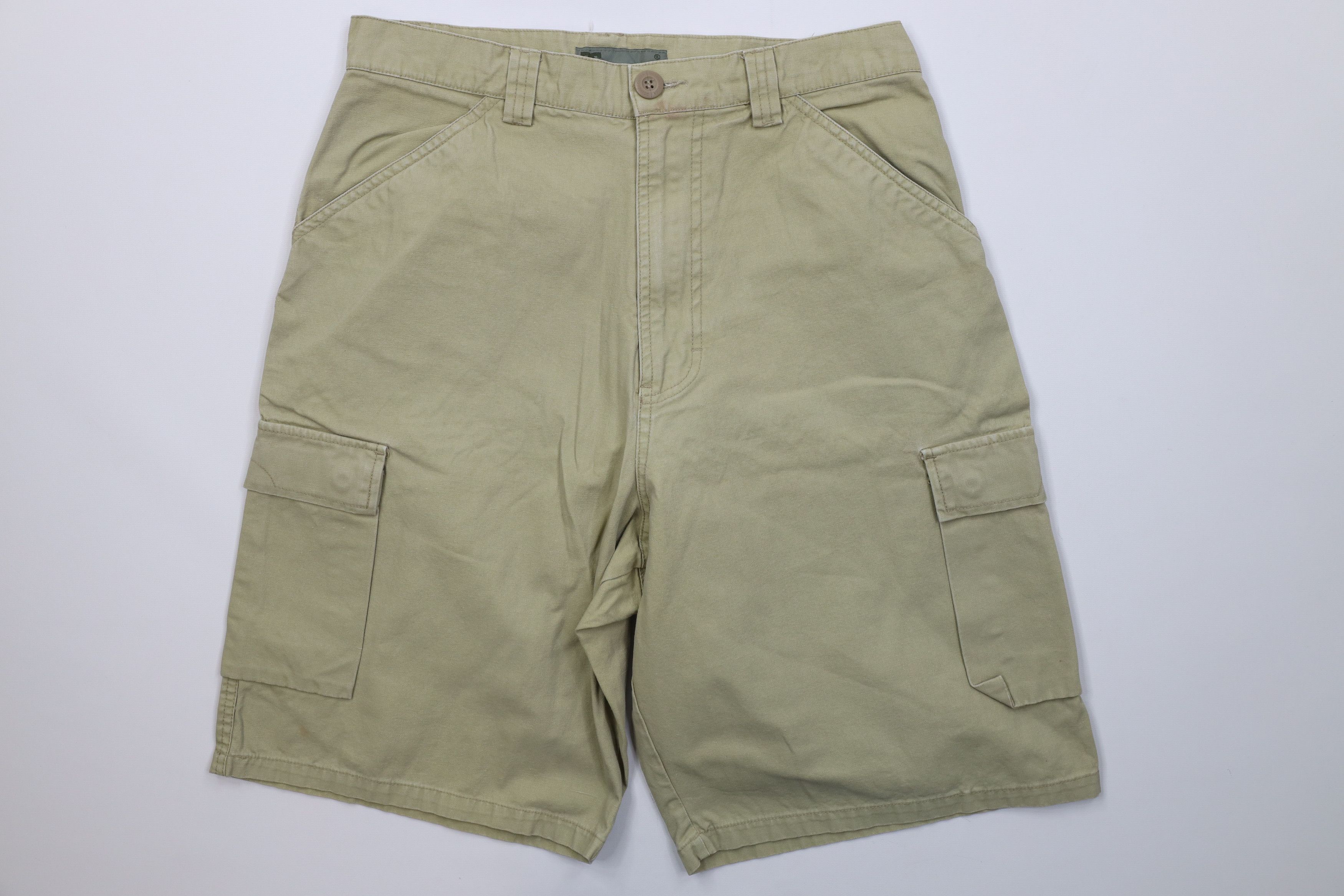 Vintage Vintage 90s Y2K DC Shoes Skateboard Cargo Shorts Beige Size US 32 / EU 48 - 1 Thumbnail