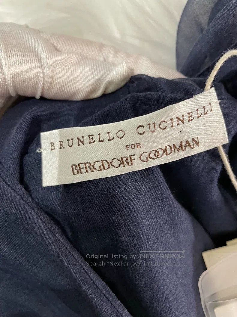Brunello Cucinelli Brunello Cucinelli Navy blue silk blend waistcoat Size M / US 6-8 / IT 42-44 - 6 Thumbnail