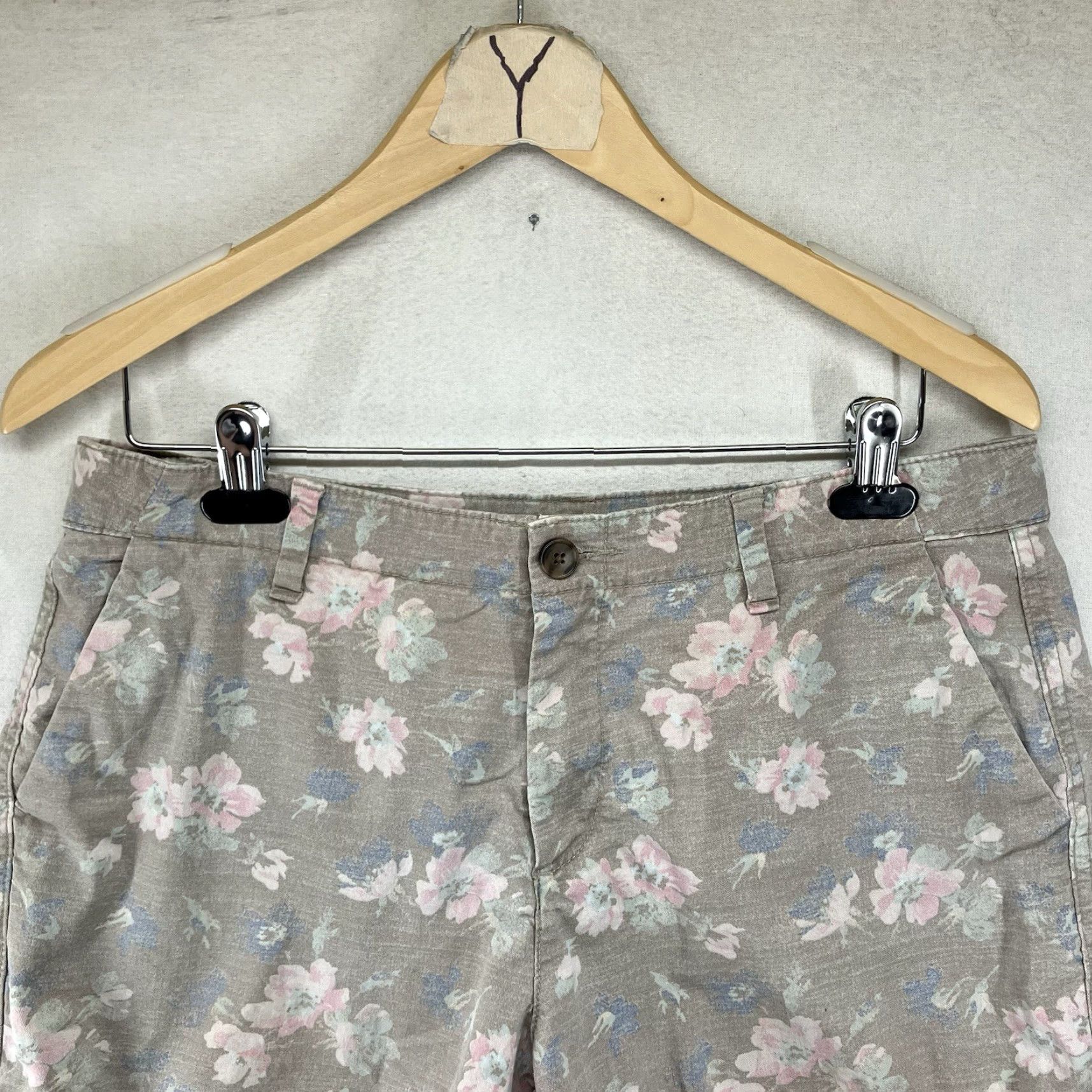 Gap Gap Women's Floral Chino Shorts Size 8 Multicolor Retro 90s Festival Casual Summer Size 30" / US 8 / IT 44 - 4 Thumbnail