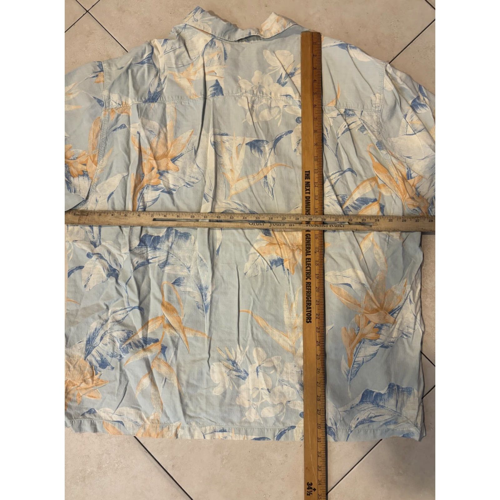 Tommy Bahama VINTAGE Tommy Bahama Shirt Mens 2XL Blue Orange Floral Button Up Hawaiian Camp Casual Size US XXL / EU 58 / 5 - 6 Thumbnail