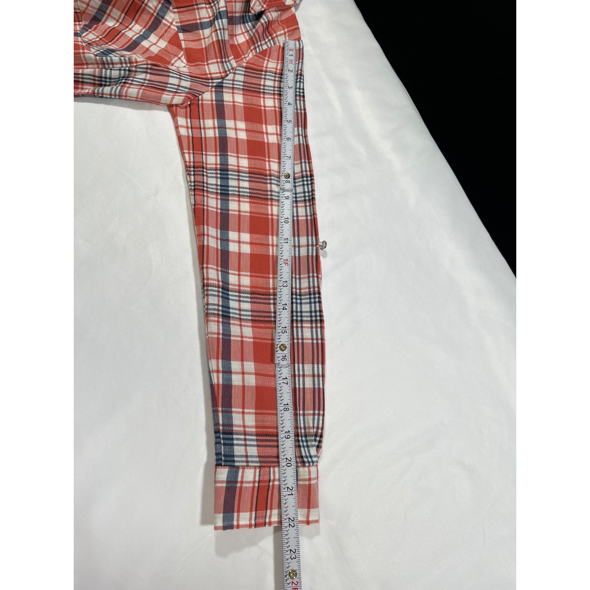 Other My Michelle SKU 7726 Womens Plaid Long Sleeve Button Up Shir Size S / US 4 / IT 40 - 7 Thumbnail