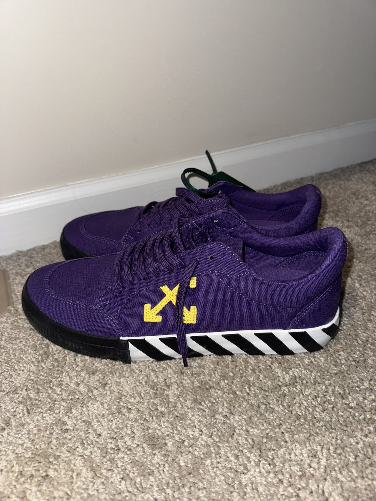 Off-White Off White Purple Vulcanized Low Size US 12 / EU 45 - 3 Thumbnail