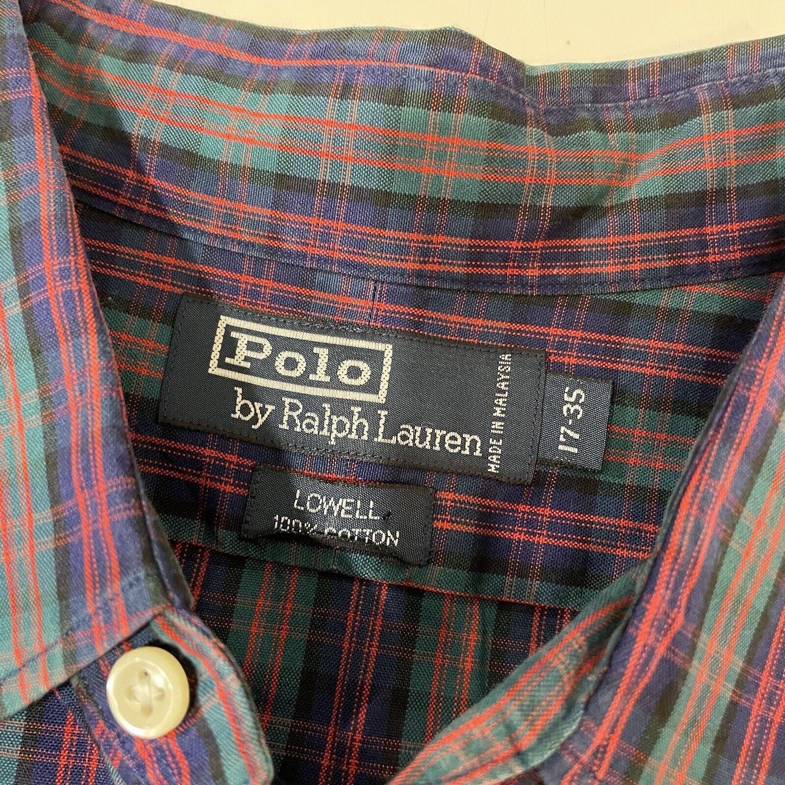 Polo Ralph Lauren Polo Ralph Lauren Men’s Button Shirt Blue Check Lowell Lg Size US L / EU 52-54 / 3 - 6 Thumbnail