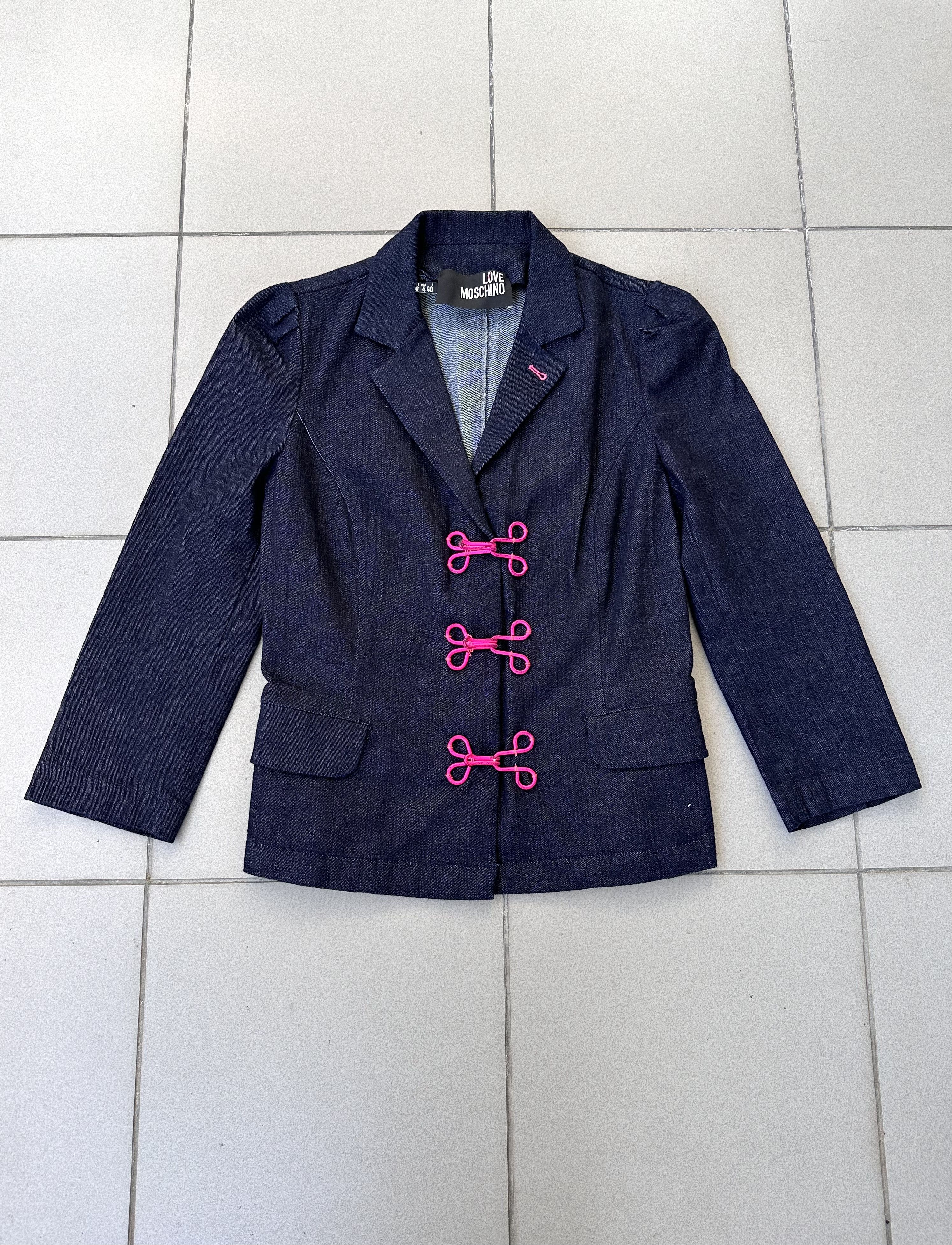 Moschino Moschino denim jacket women avant garde Size S / US 4 / IT 40 - 1 Thumbnail