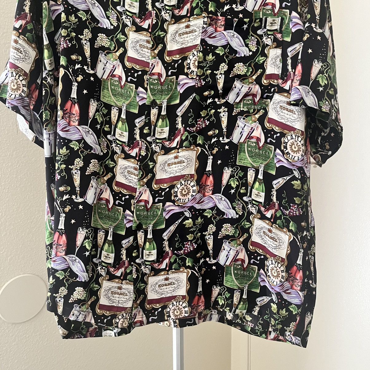 Nicole Miller 1994 Nicole Miller Limited Edition 100% Silk Korbel Shirt L Size US L / EU 52-54 / 3 - 3 Thumbnail