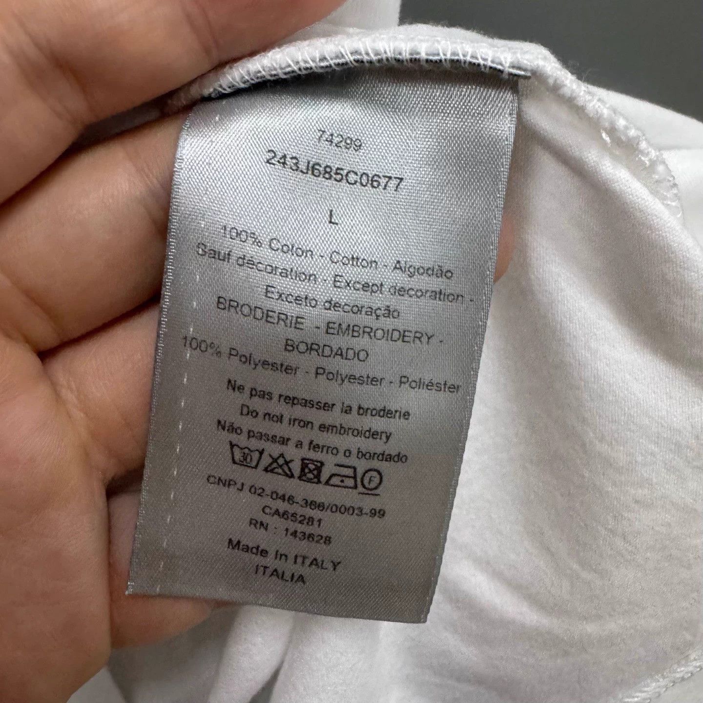 Dior Dior White Star Embro SS M-XXXL New Size US L / EU 52-54 / 3 - 7 Thumbnail