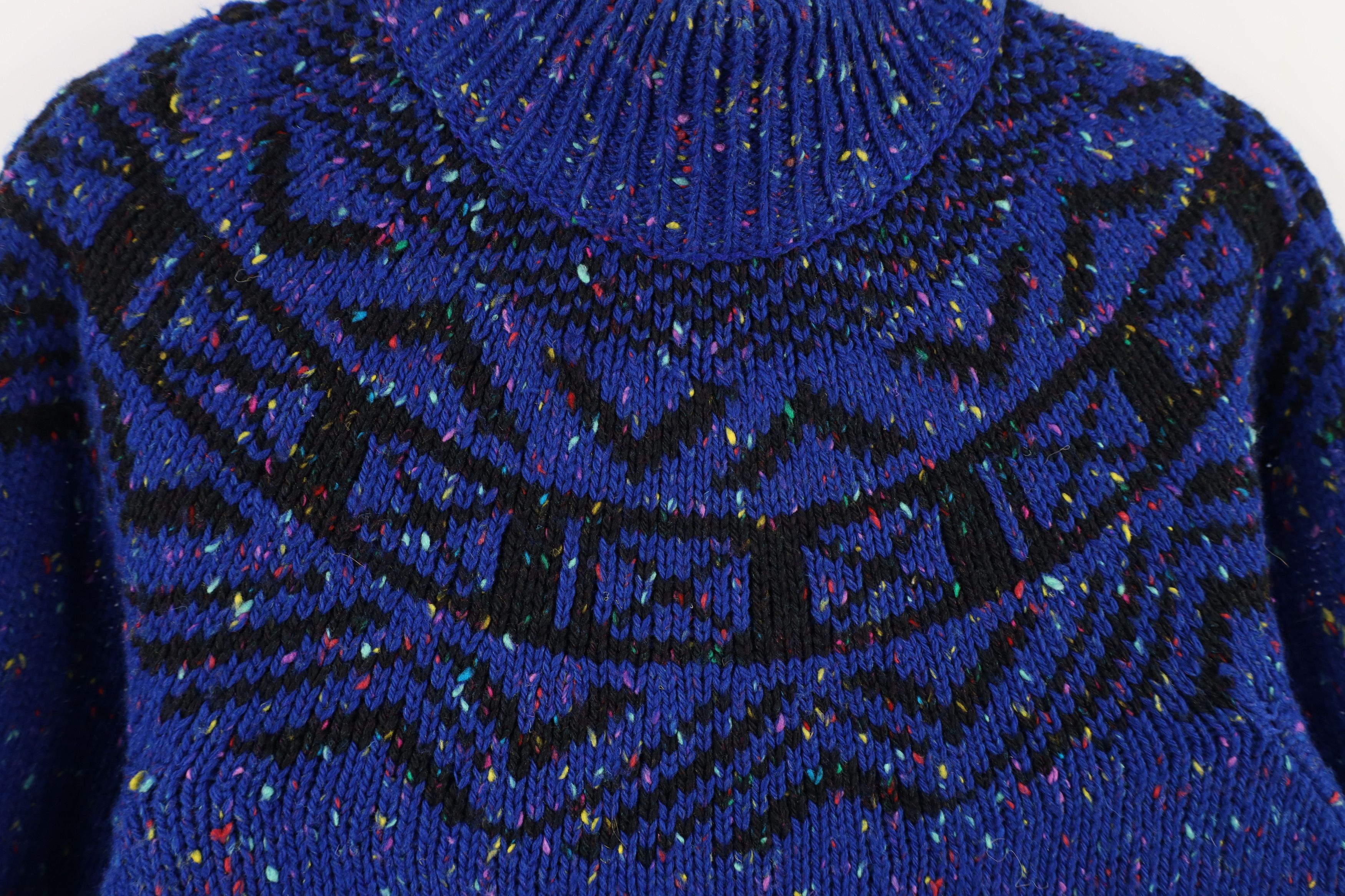 Vintage Vintage 90s Streetwear Fair Isle Wool Blend Knit Sweater Size L / US 10 / IT 46 - 4 Thumbnail