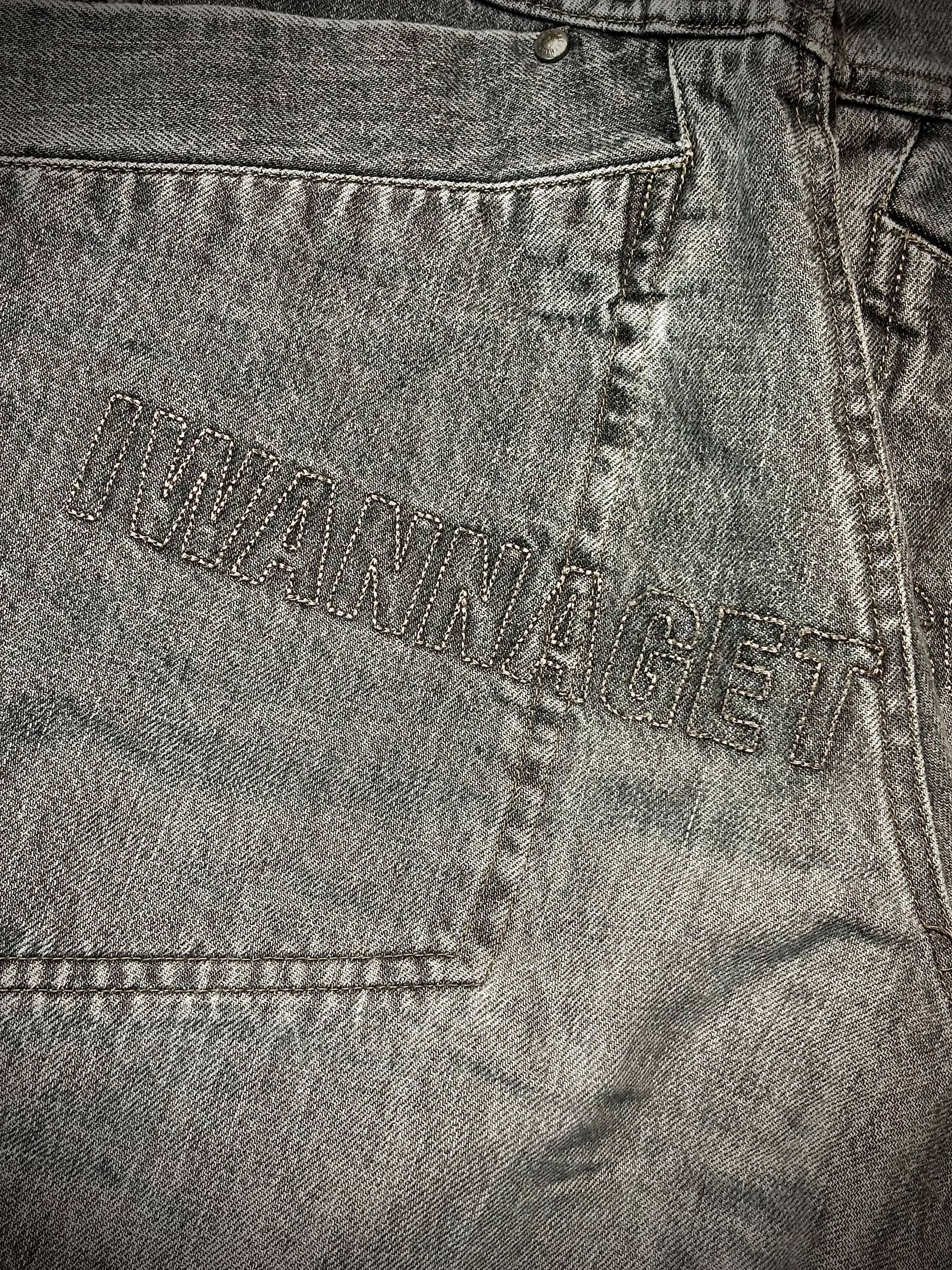 Fubu Vintage Black Channel XXL Jeans Wash Denim Pants Size US 38 / EU 54 - 3 Thumbnail