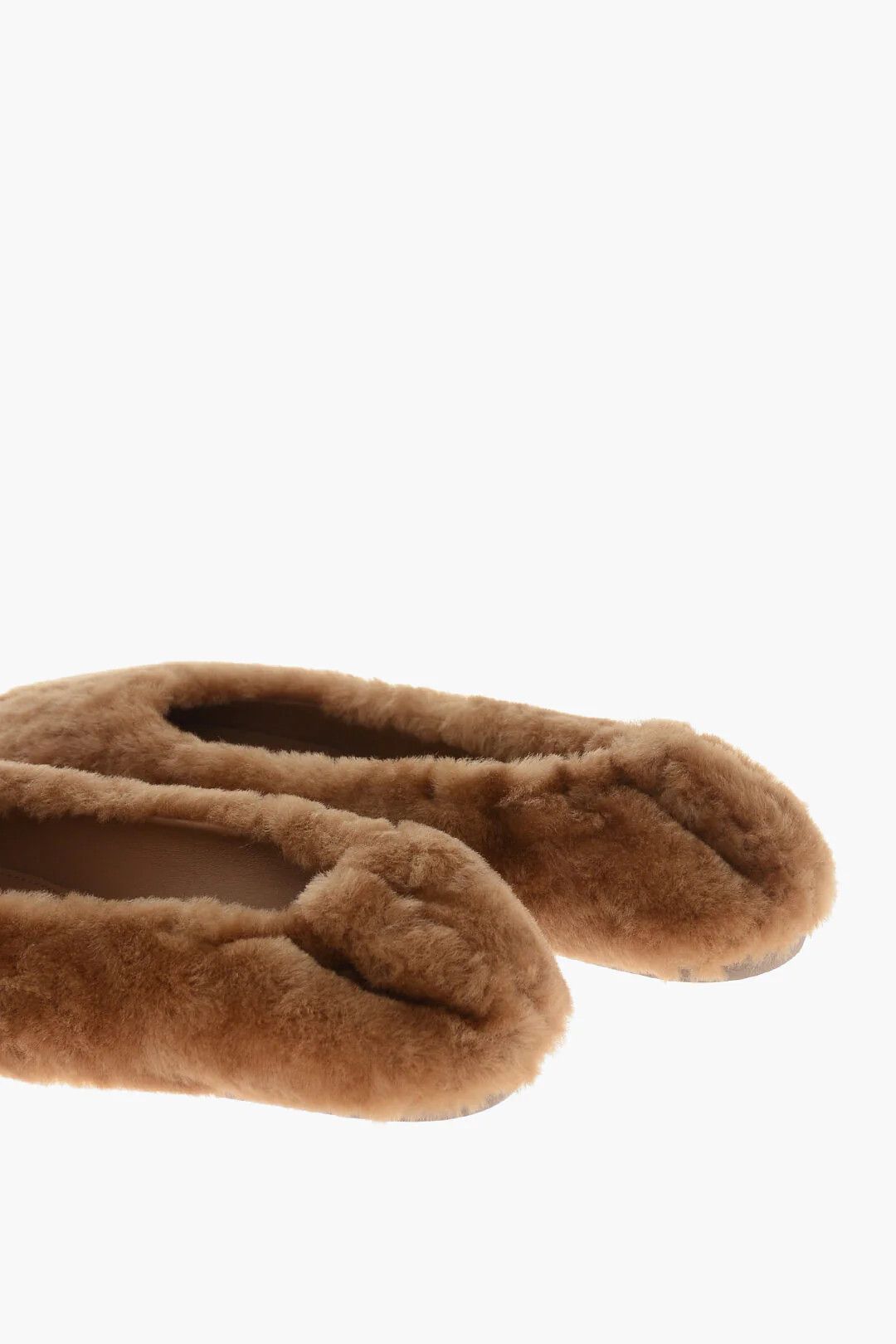 Dries Van Noten og1mm0426 Shearling Ballet Flats in Brown Size US 6 / IT 36 - 2 Thumbnail
