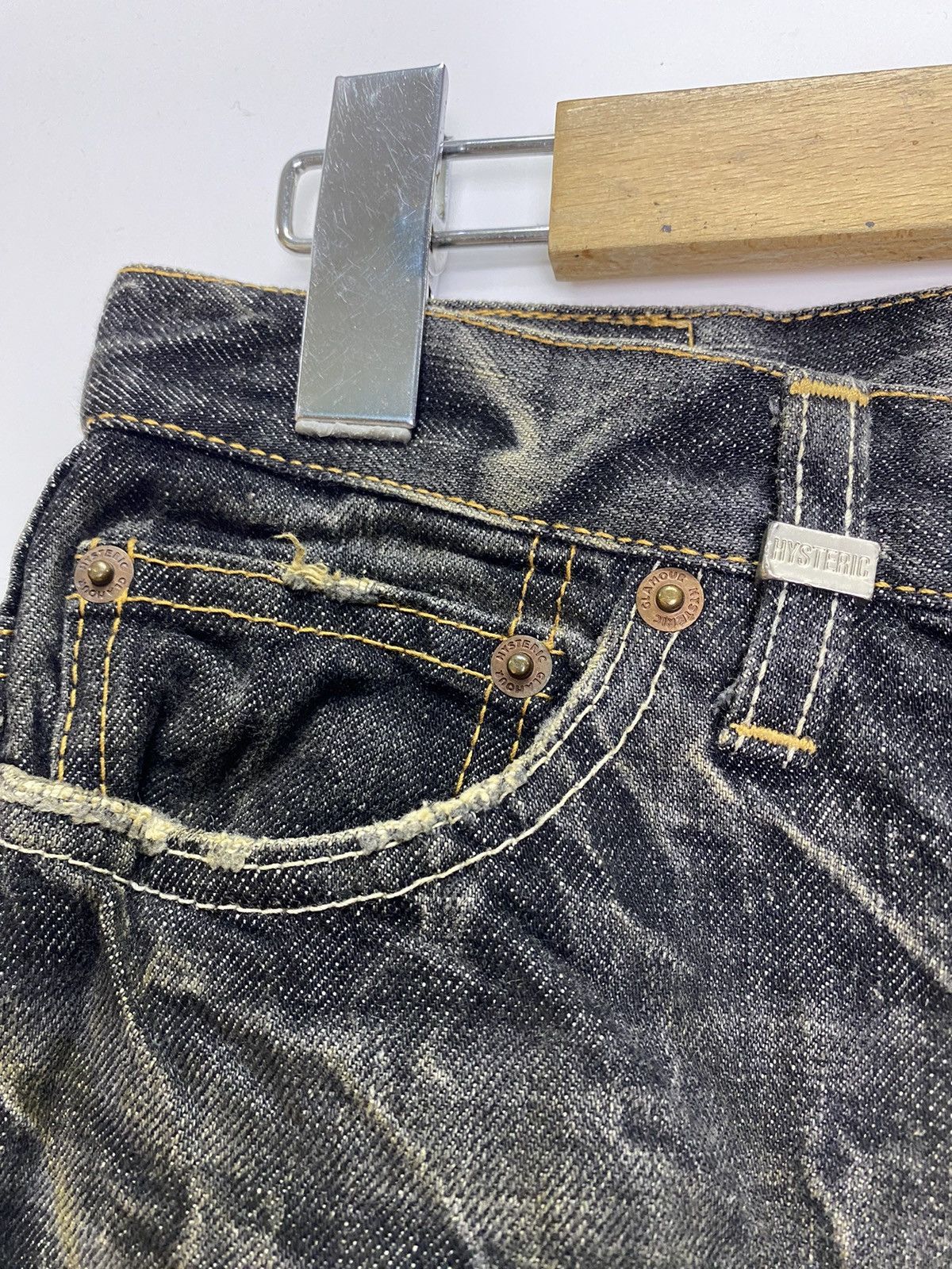 Hysteric Glamour Vintage Hysteric Glamour mini skirt distress denim Size 28" / US 6 / IT 42 - 8 Thumbnail