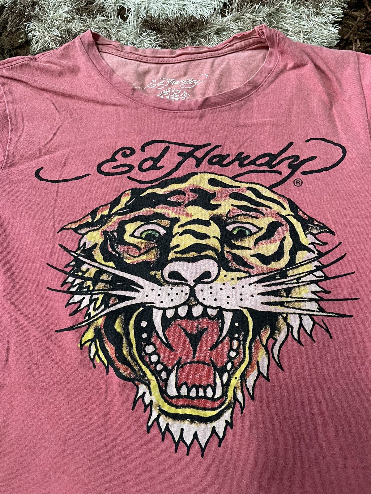 Designer VINTAGE ED HARDY TIGER TEE VERY RARE Size US S / EU 44-46 / 1 - 2 Thumbnail