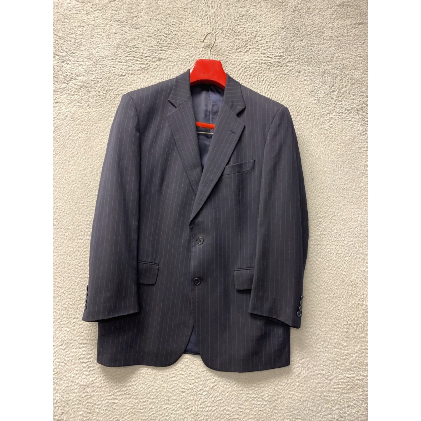 Brooks Brothers VINTAGE Brooks Brothers Navy Blue Wool Suit 41 Regular 2 Piece Men's Size 42R - 3 Thumbnail