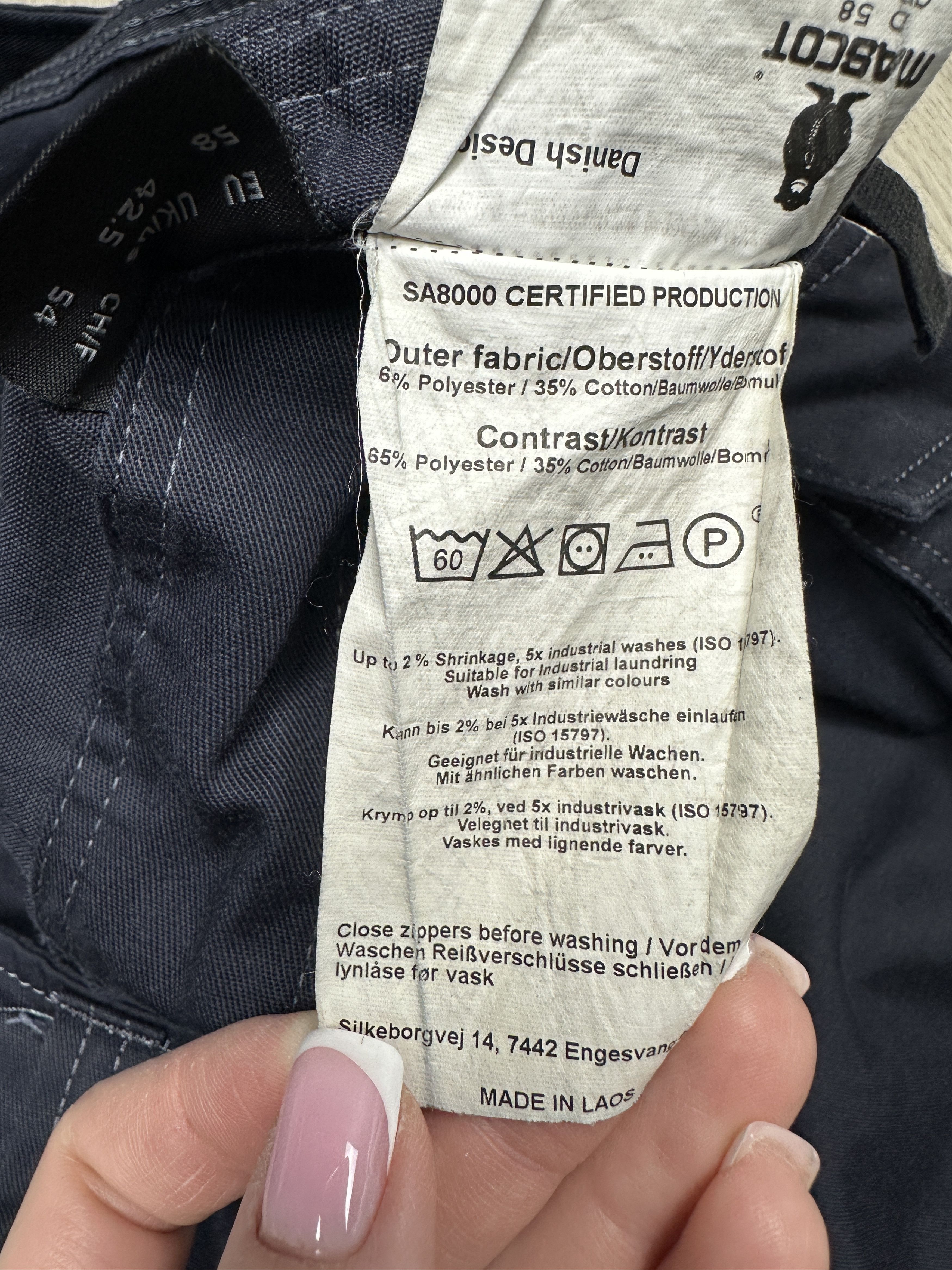 Other Mascot Mens Workwear Cargo Pants Size US 42 / EU 58 - 6 Thumbnail