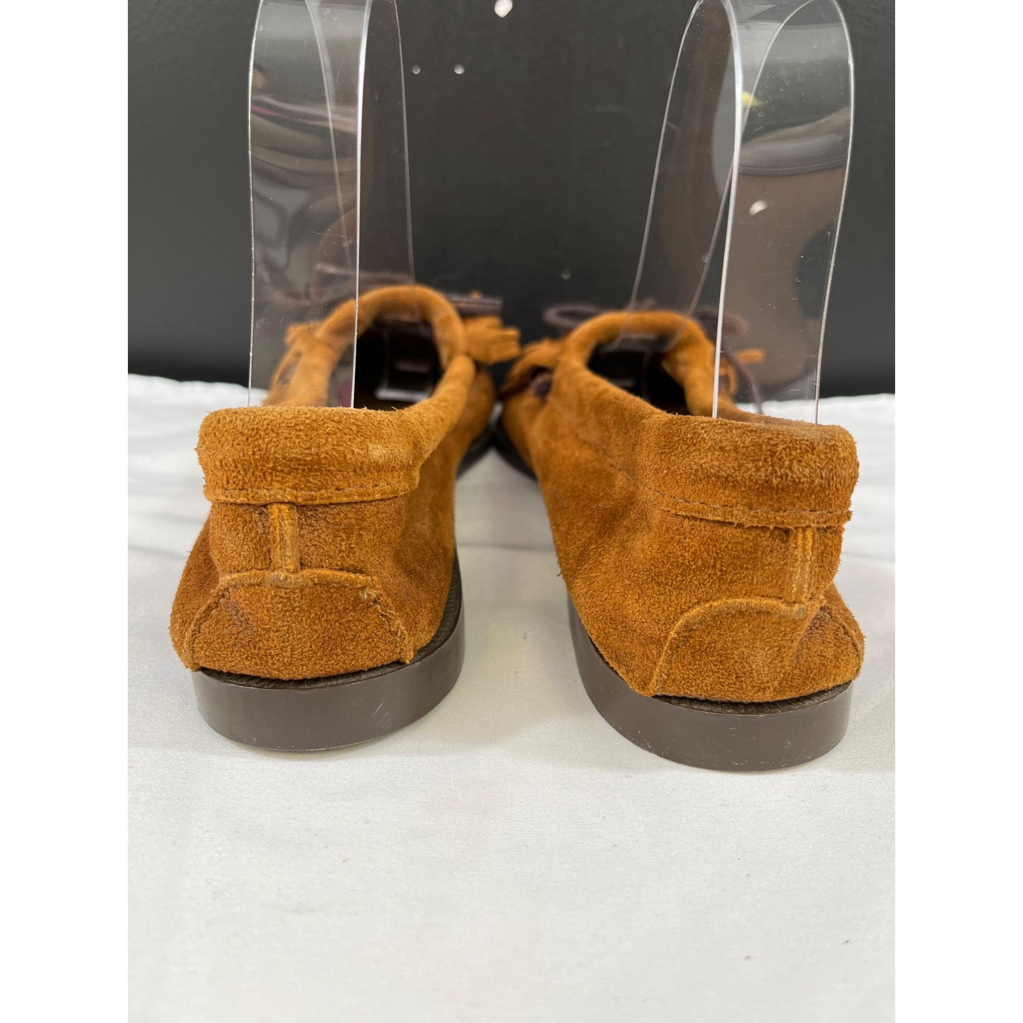 Minnetonka Minnetonka Moccasin Women's Brown Leather Loafers Size 7 SKU Size US 7 / IT 37 - 3 Thumbnail