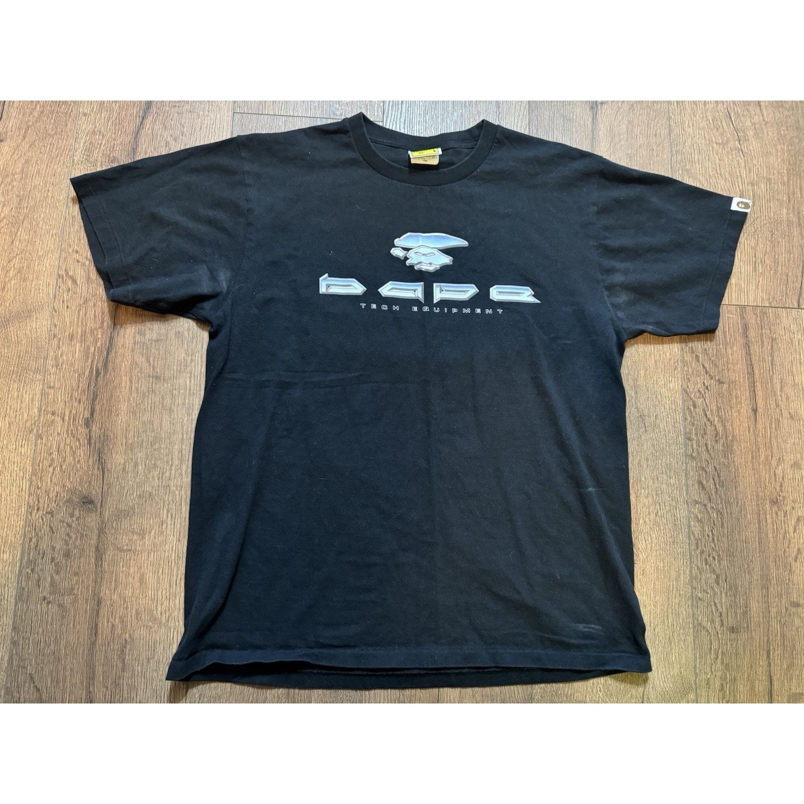 Bape t shirt Black 'A BATHING APE' Sleeve T Shirt Size Large