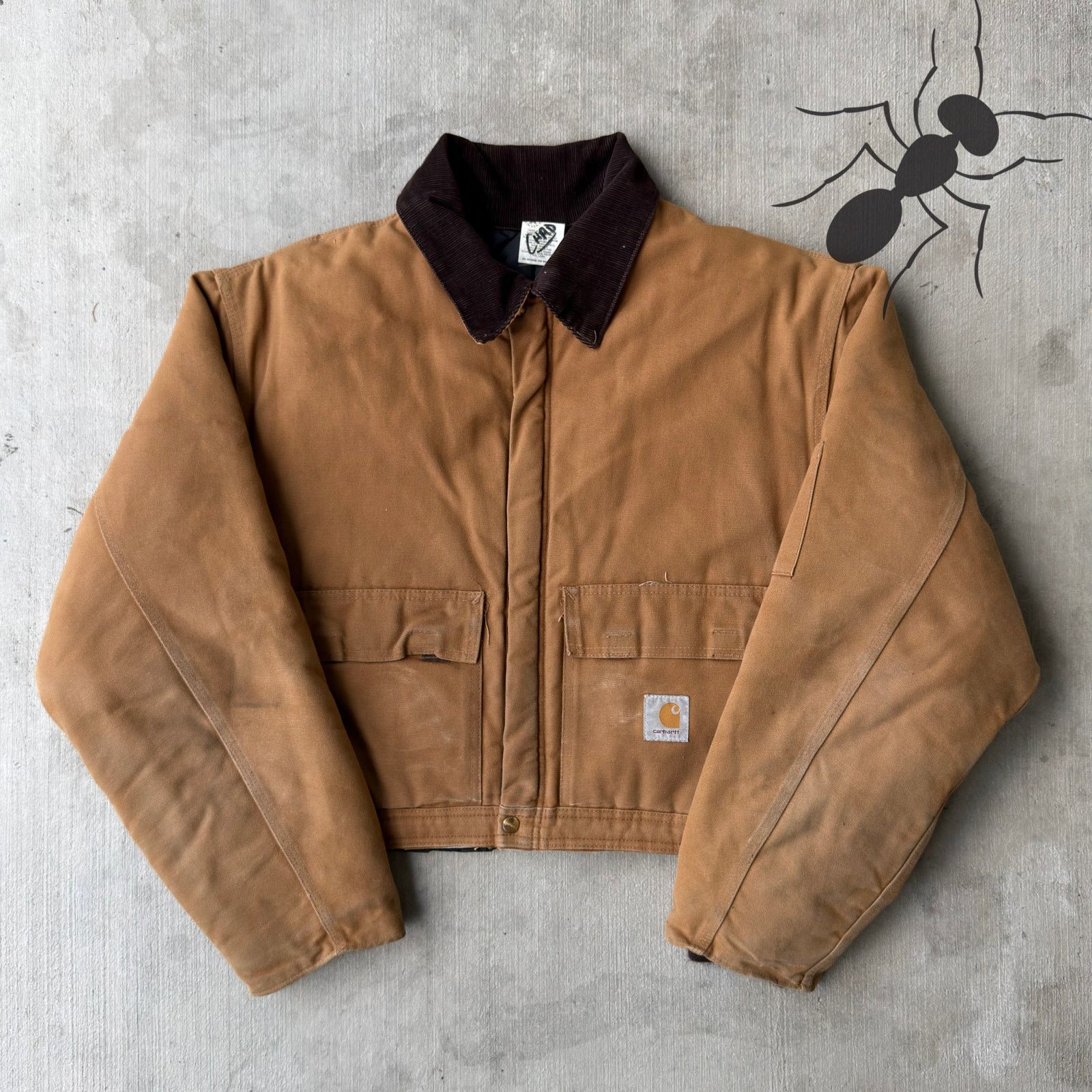Carhartt × Vintage Carhartt brown cropped Detroit style work wear jacket Size US XL / EU 56 / 4 - 1 Thumbnail