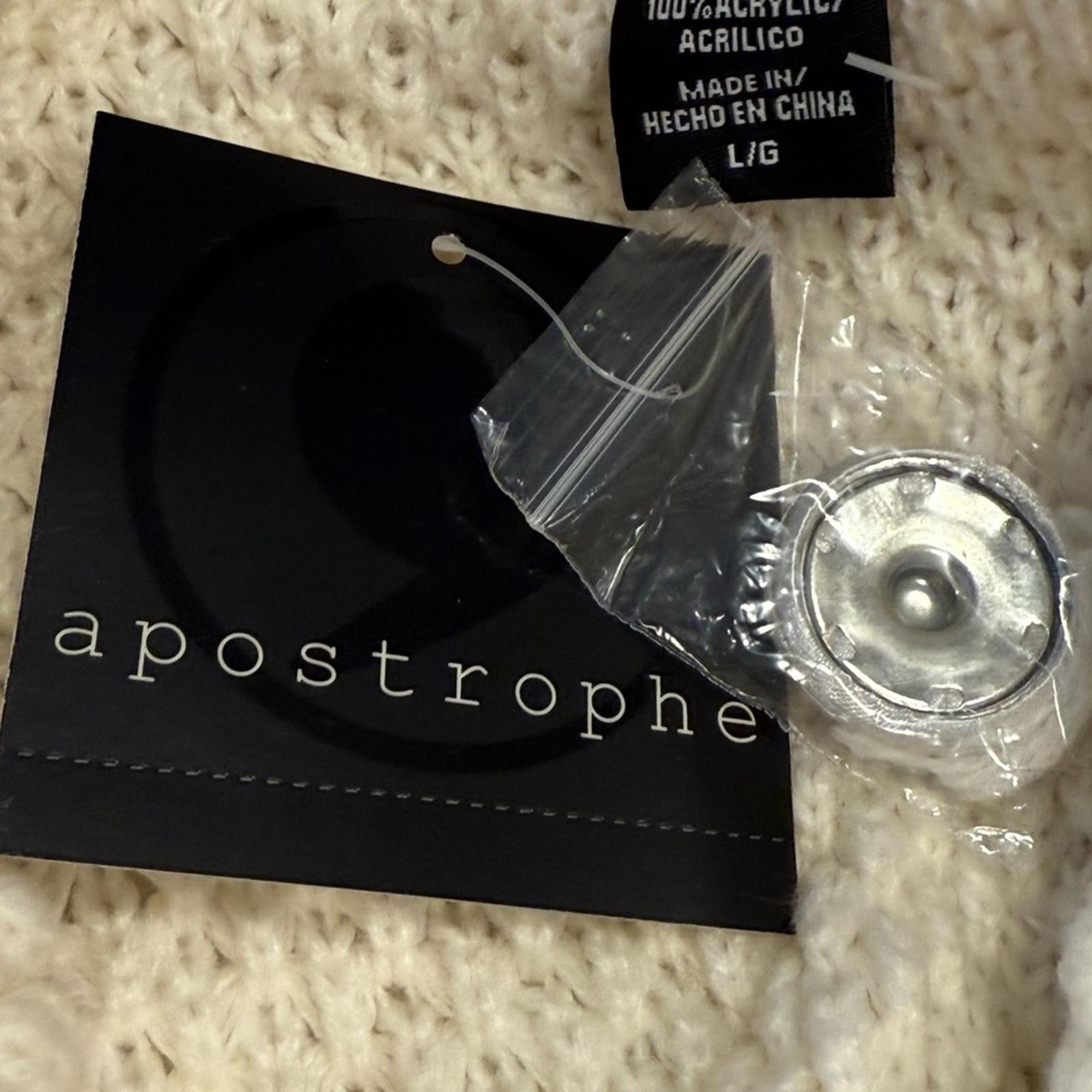 Other Apostrophe cream knit sleeveless cardigan sweater coat SZ LG Size L / US 10 / IT 46 - 9 Thumbnail