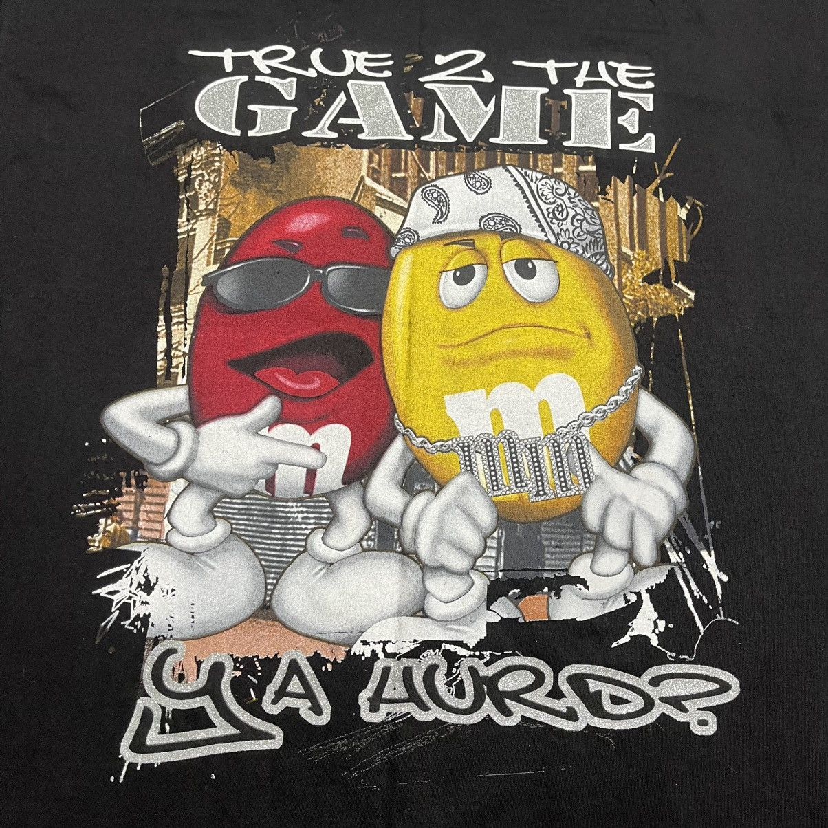 Vintage baggy y2k gangsta m&m tee Size US XXL / EU 58 / 5 - 3 Thumbnail