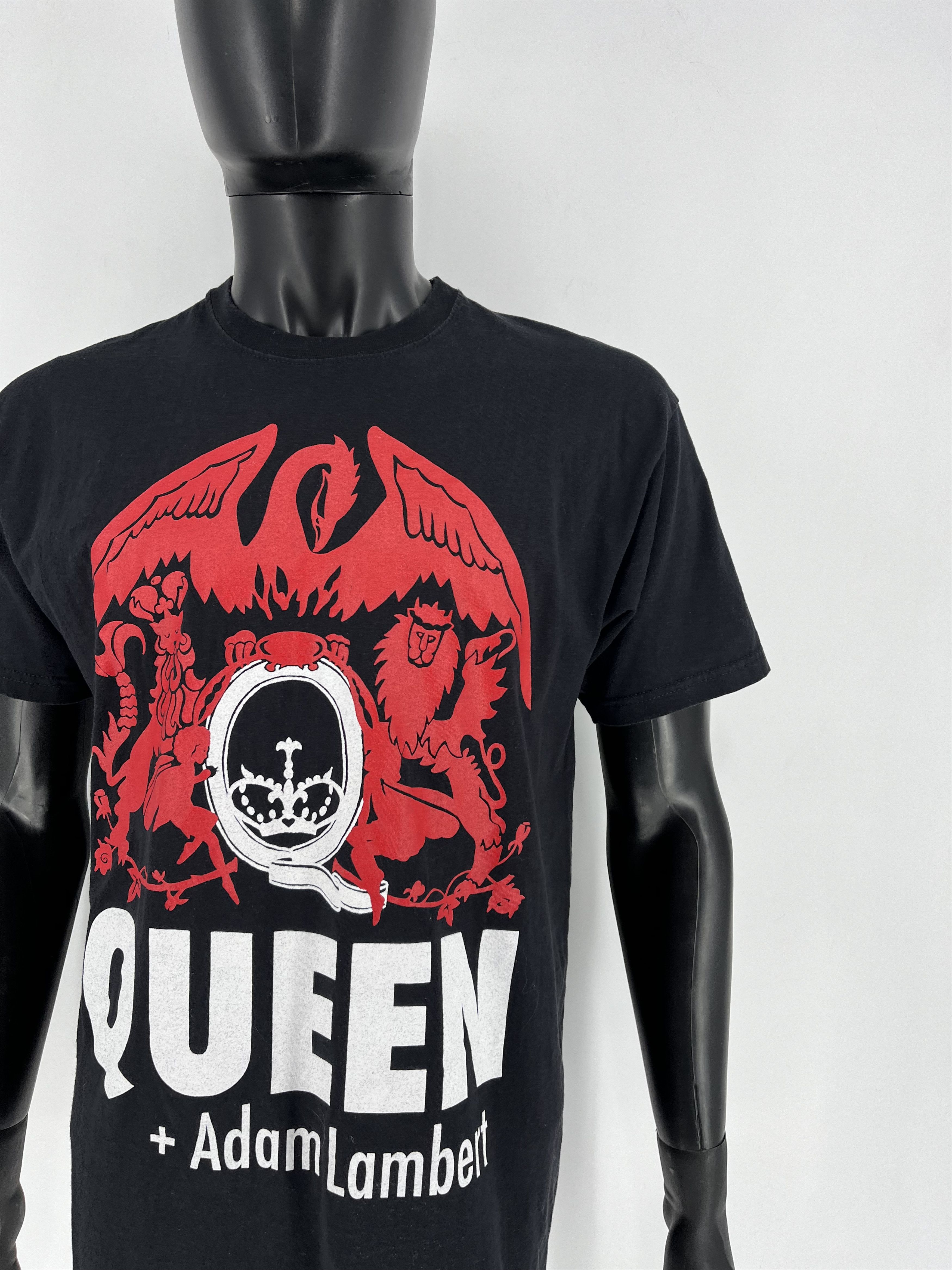 Band Tees × Vintage Vtg Queen + Adam Lambert Live in Concert Tee Punk Rock Band Size US L / EU 52-54 / 3 - 7 Thumbnail