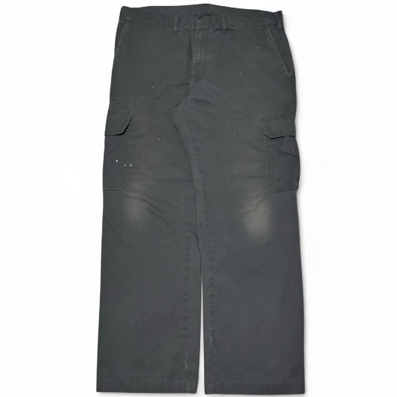 Vintage Vintage Style Trashed Grey Cargo Pants Size US 36 / EU 52 - 1 Thumbnail