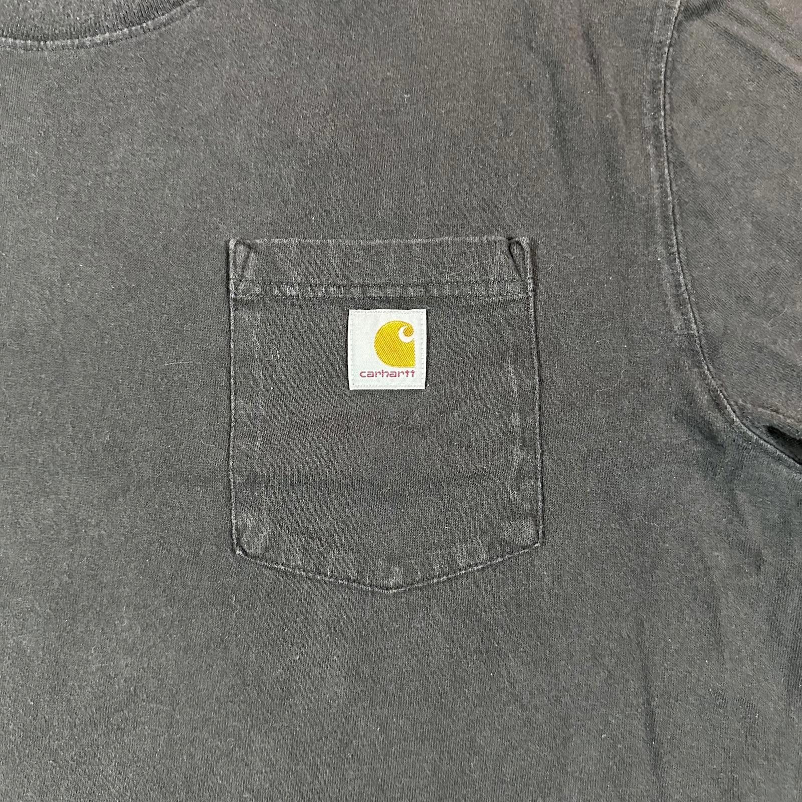 Carhartt Carhartt Menswear Long Sleeve T-Shirt XL Black Loose Fit Size US XL / EU 56 / 4 - 3 Thumbnail