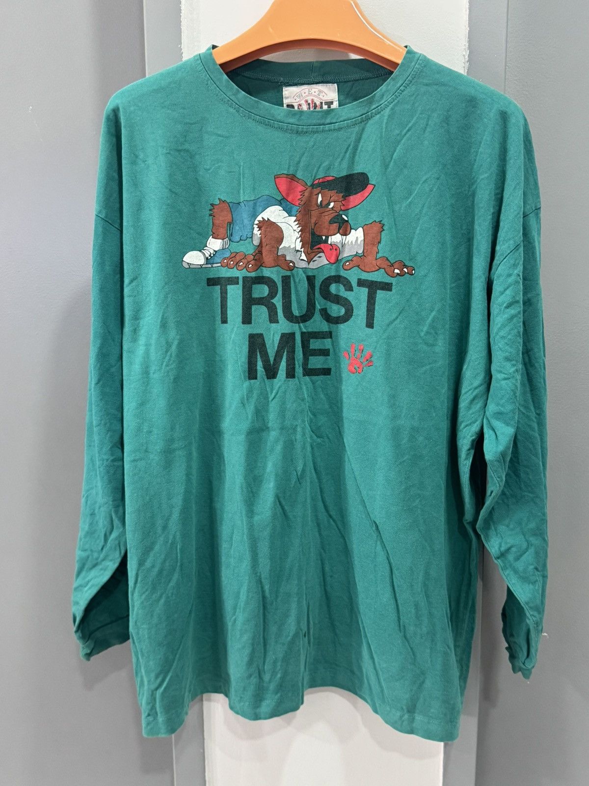 Vintage vintage Australian - wet paint “Thrust me” tee Size US XXL / EU 58 / 5 - 1 Thumbnail
