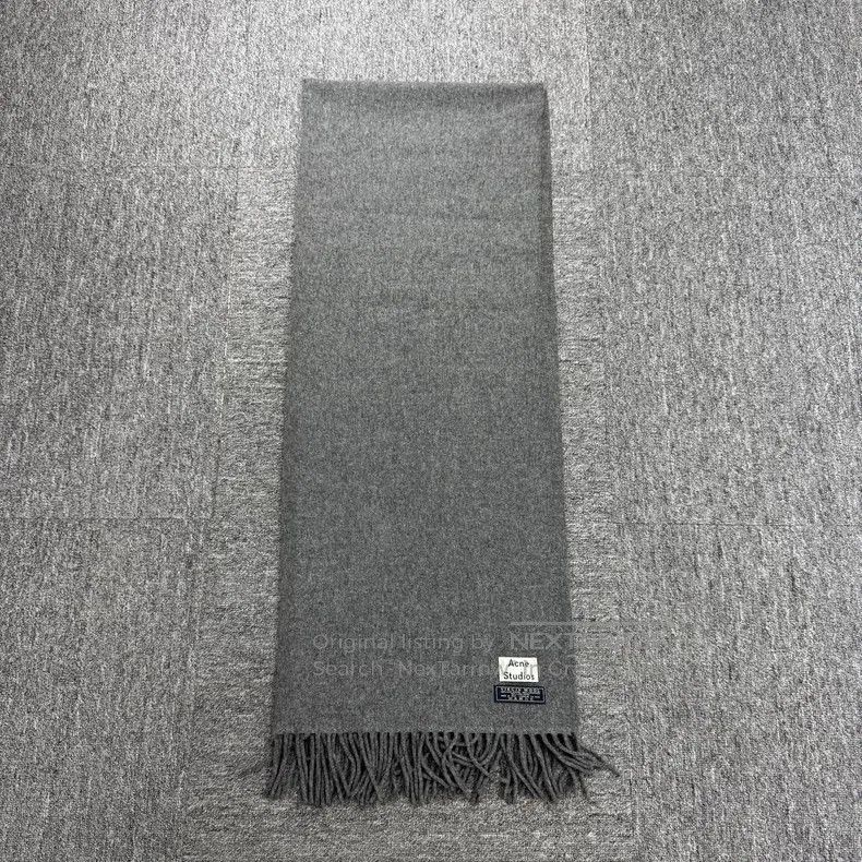 Acne Studios Acne Studios Gray Wool Scarf. Size ONE SIZE - 5 Thumbnail