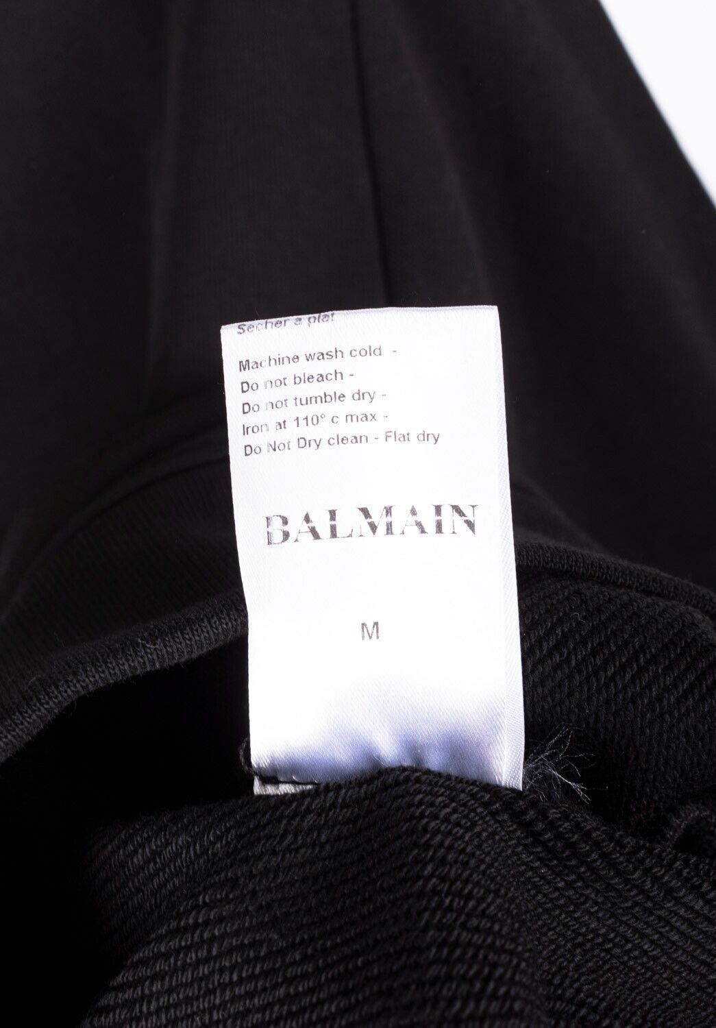 Balmain Original Balmain Men Hooded Black Jumper Size M B035 Size US M / EU 48-50 / 2 - 8 Thumbnail