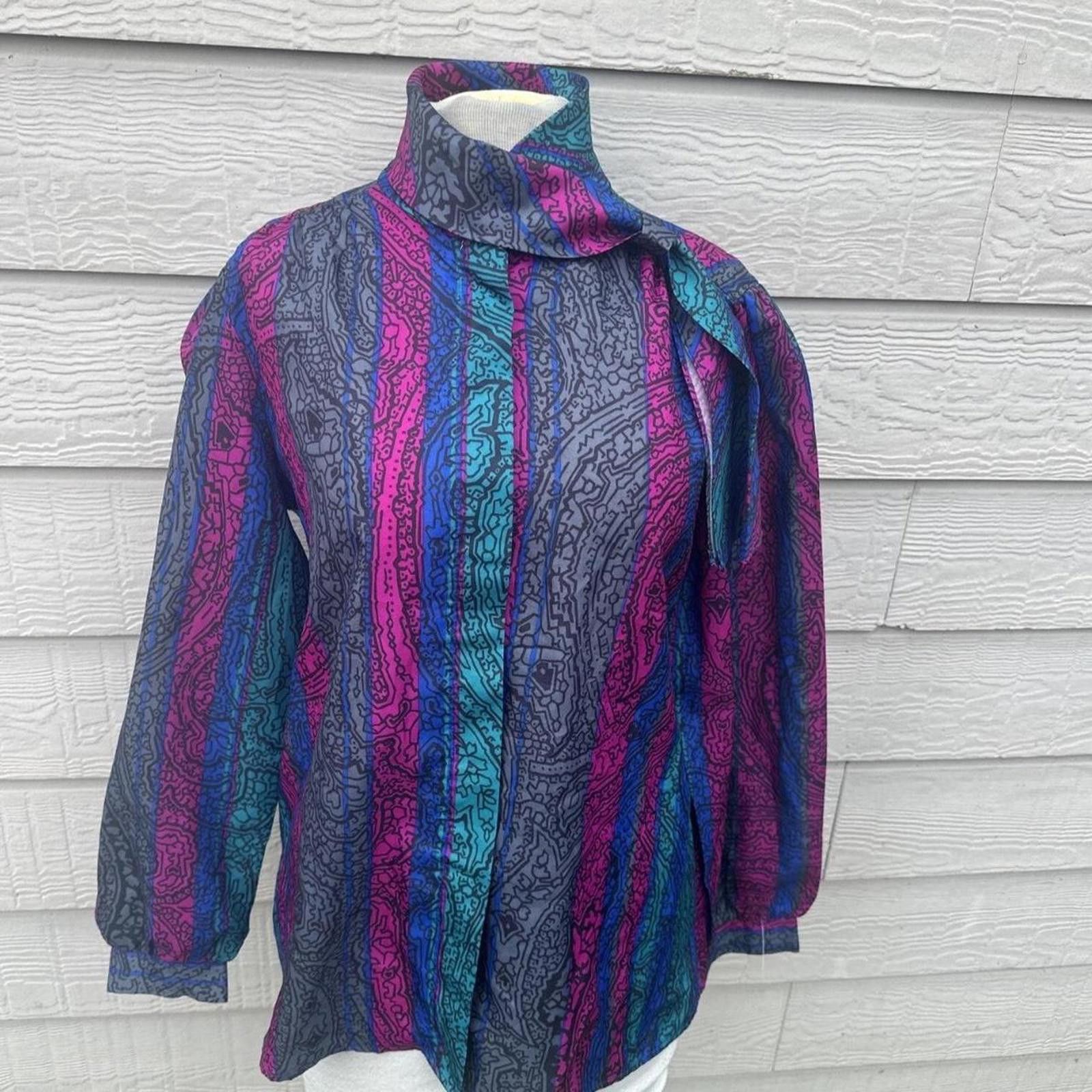 Other Women's Vintage Floral Rhoda Lee BlouseMedium Size M / US 6-8 / IT 42-44 - 1 Thumbnail