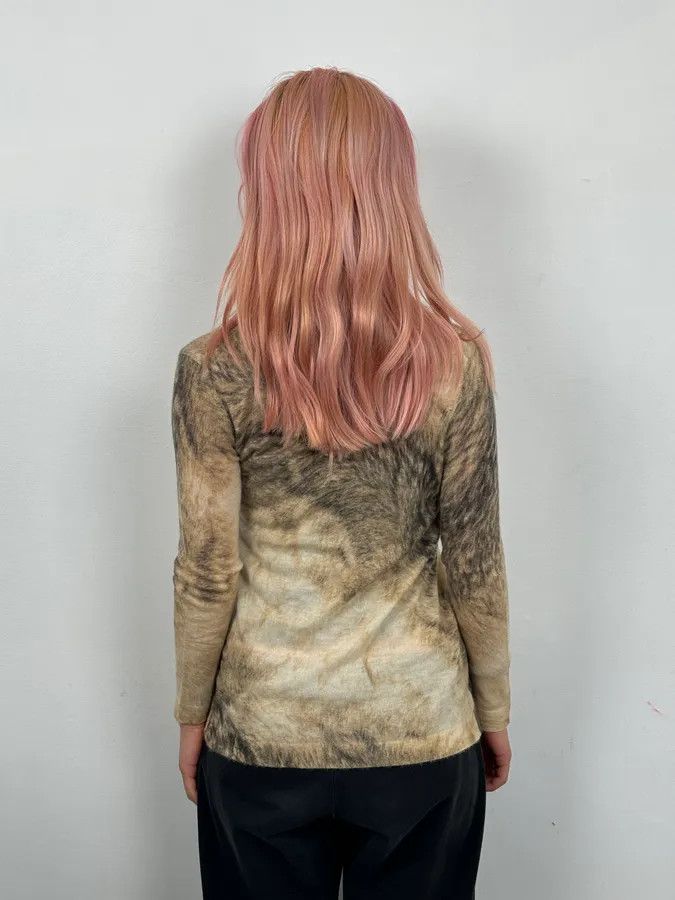 Roberto Cavalli FW1999 Roberto Cavalli Beige Cashmere Fur Effect Cardigan Size S / US 4 / IT 40 - 3 Thumbnail