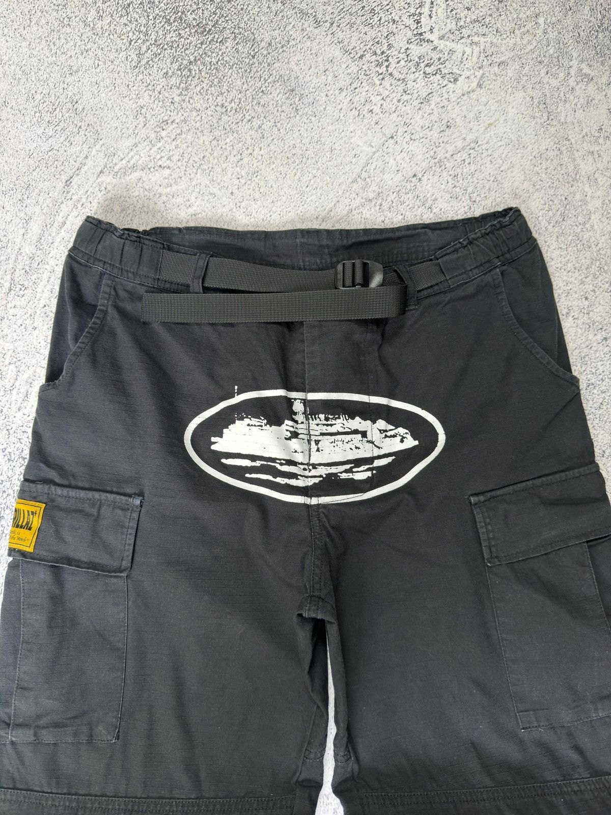 Corteiz CORTEIZ GUERILLAZ BLACK CARGO PANTS Size US 34 / EU 50 - 5 Thumbnail