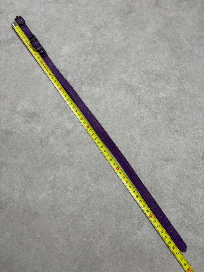 Balenciaga Balenciaga City Purple Studded Leather Bracelet Size ONE SIZE - 10 Thumbnail