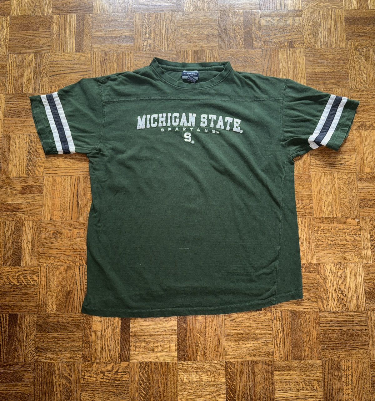Vintage Vintage Y2K Michigan State University Embroidered Jersey Tee Size US XL / EU 56 / 4 - 1 Thumbnail