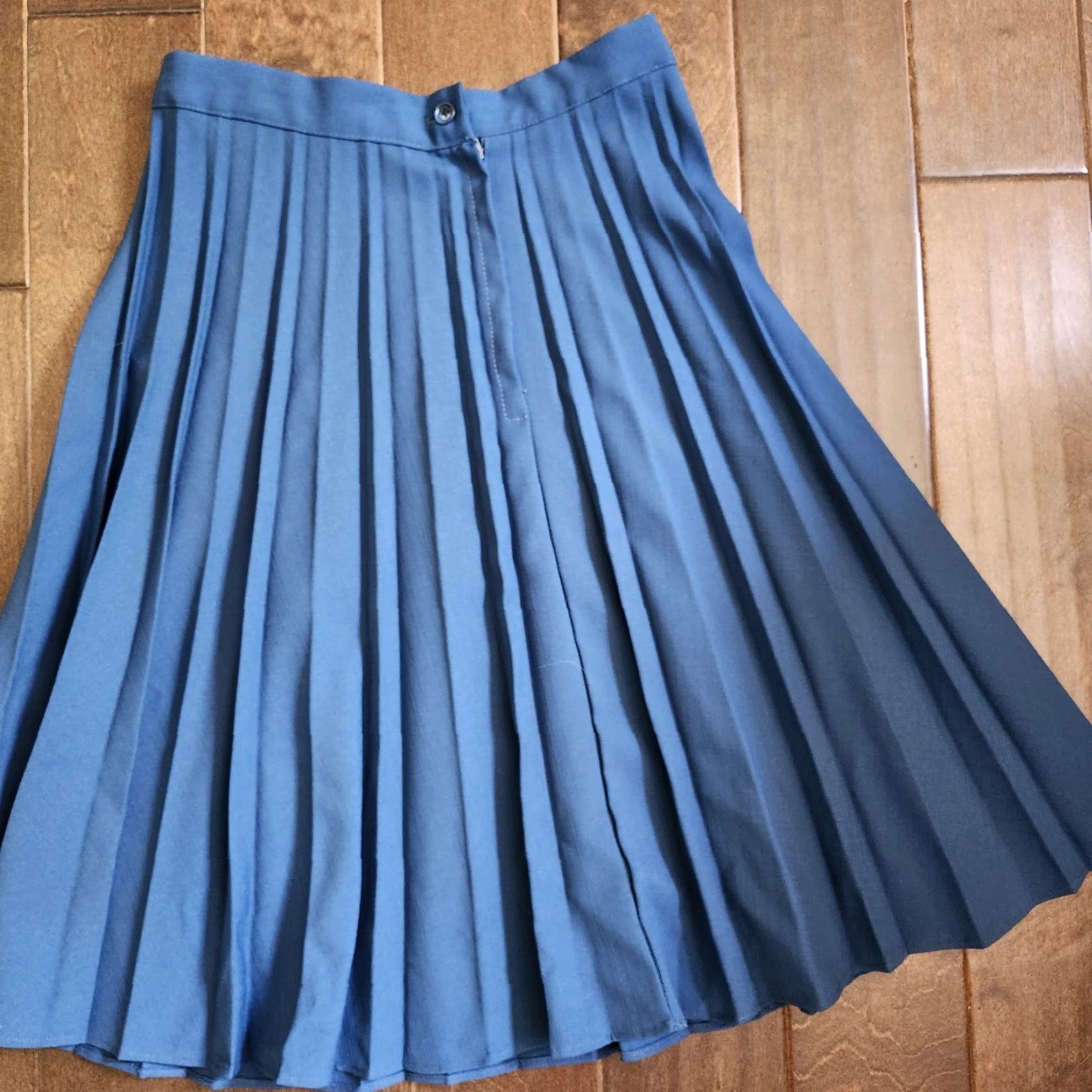 Vintage VINTAGE Ladies Garment Union Made Women's Turquoise Ruffle Maxi Skirt - Size 14 Size 36" / US 14 / IT 50 - 3 Thumbnail