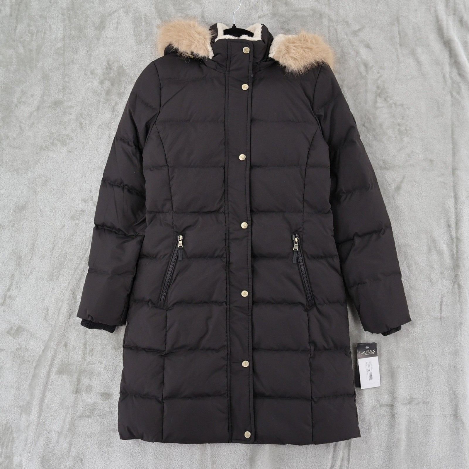 Lauren Ralph Lauren LRL Ralph Lauren Faux-Fur Hooded Down Puffer Coat Women XS Size XS / US 0-2 / IT 36-38 - 1 Thumbnail