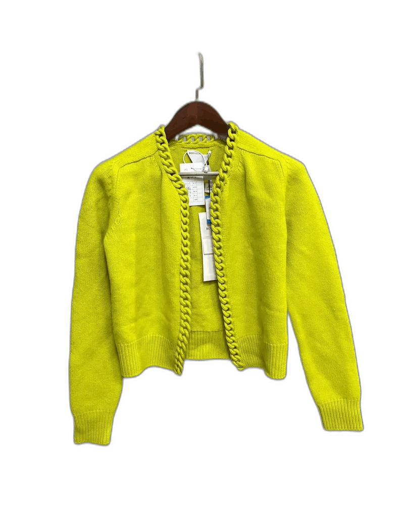 Bottega Veneta Bottega Veneta Green Knitted Cardigan Size XS / US 0-2 / IT 36-38 - 1 Thumbnail