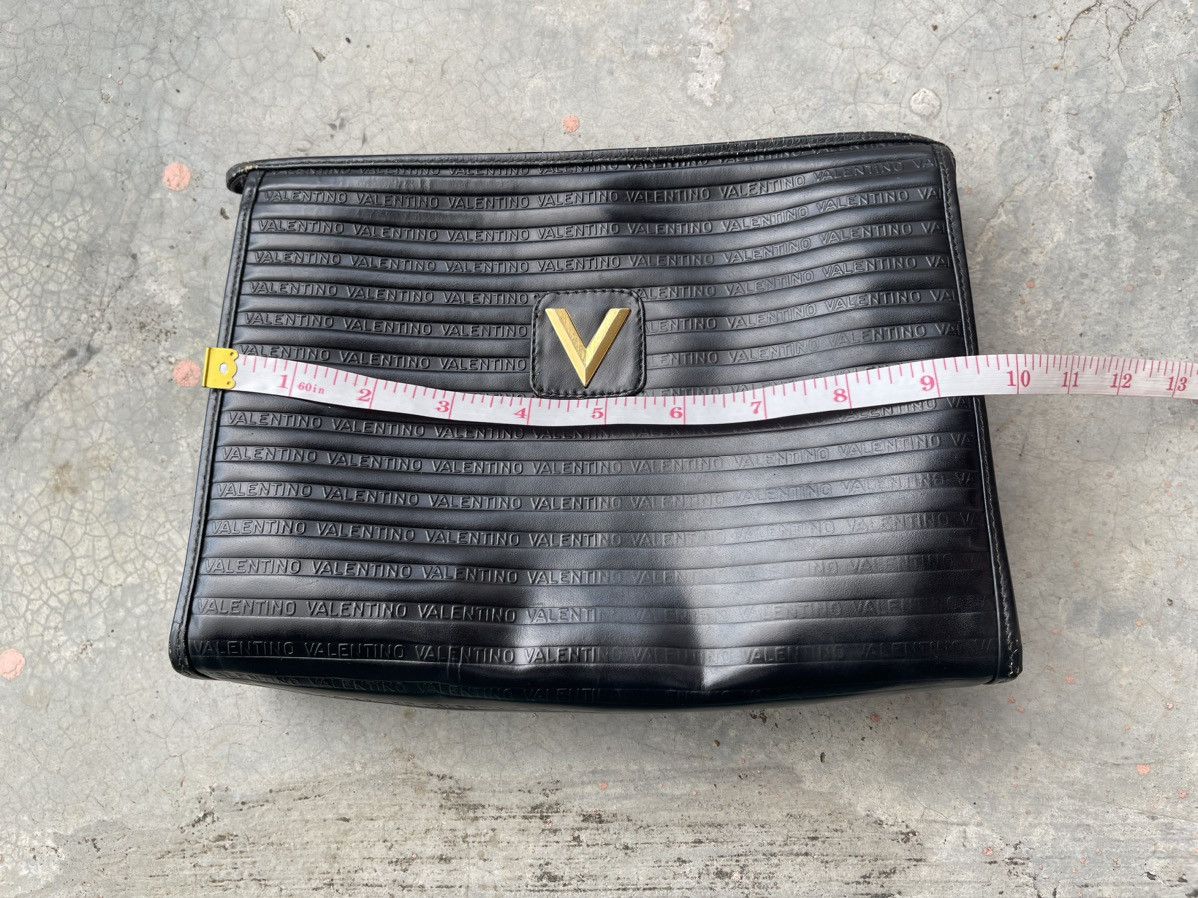 Valentino Valentino Leather Clutch Bag Monogram Size ONE SIZE - 11 Thumbnail