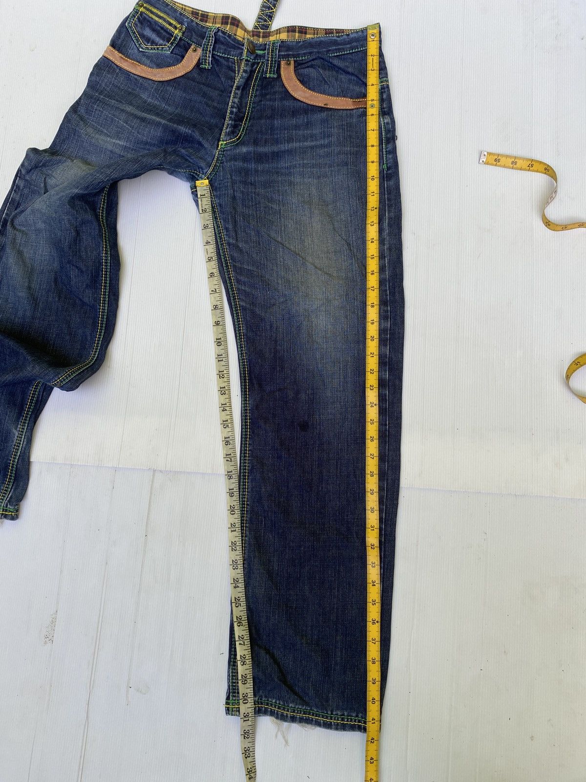 If Six Was Nine × Japanese Brand Sorridere double waist denim pants Size US 32 / EU 48 - 4 Thumbnail
