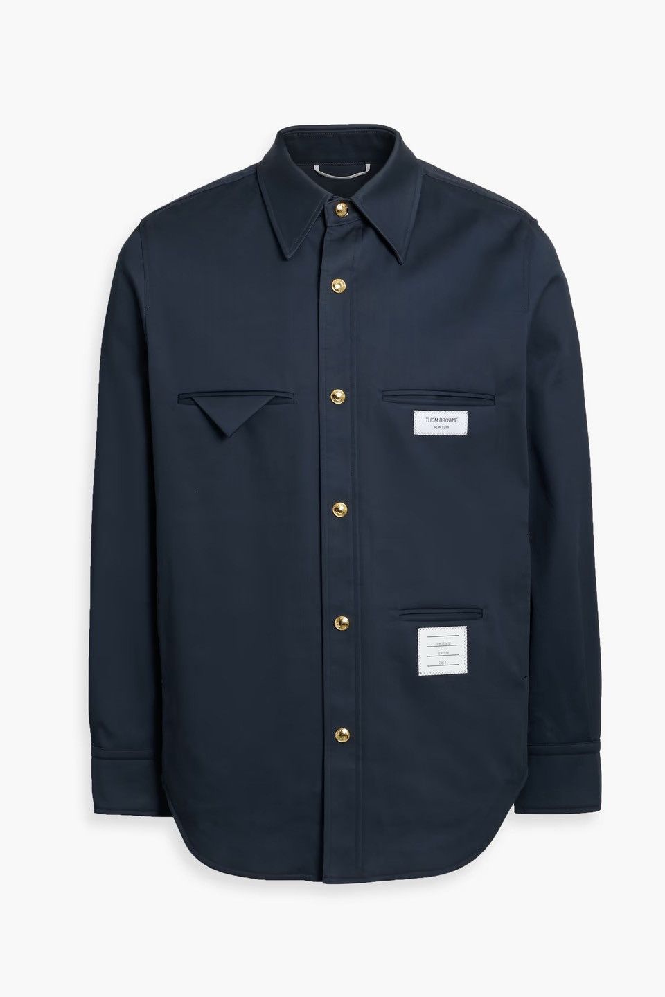 Thom Browne [NWT] Thom Browne Inside-Out Mackintosh Shirt Jacket - Navy Size US M / EU 48-50 / 2 - 11 Thumbnail