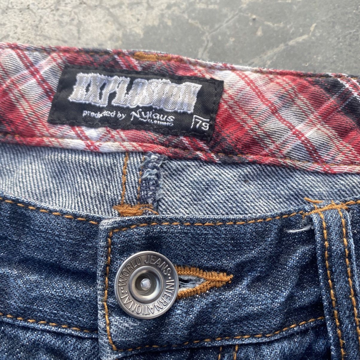 Japanese Brand × Vintage Nylaus Double Waist Claw Mark Jeans Size US 29 - 9 Thumbnail