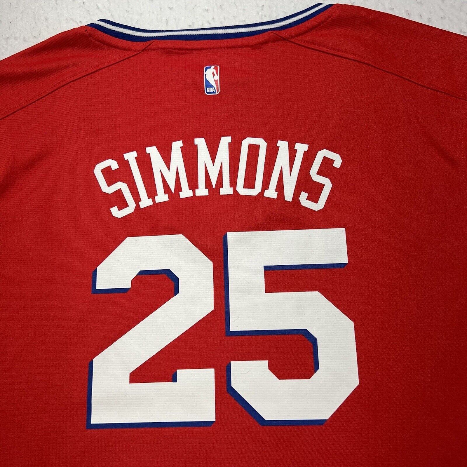NBA NBA Philadelphia 76ers Ben Simmons 25 Red Graphic T Shirt Size L / US 10 / IT 46 - 11 Thumbnail
